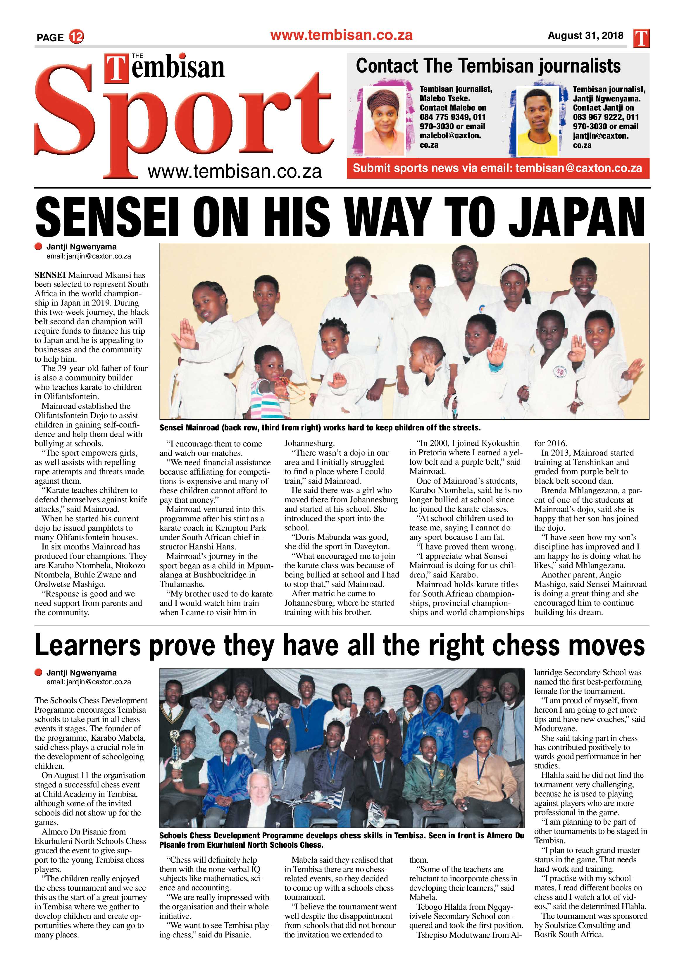 The Tembisan 03 September  2018 page 12