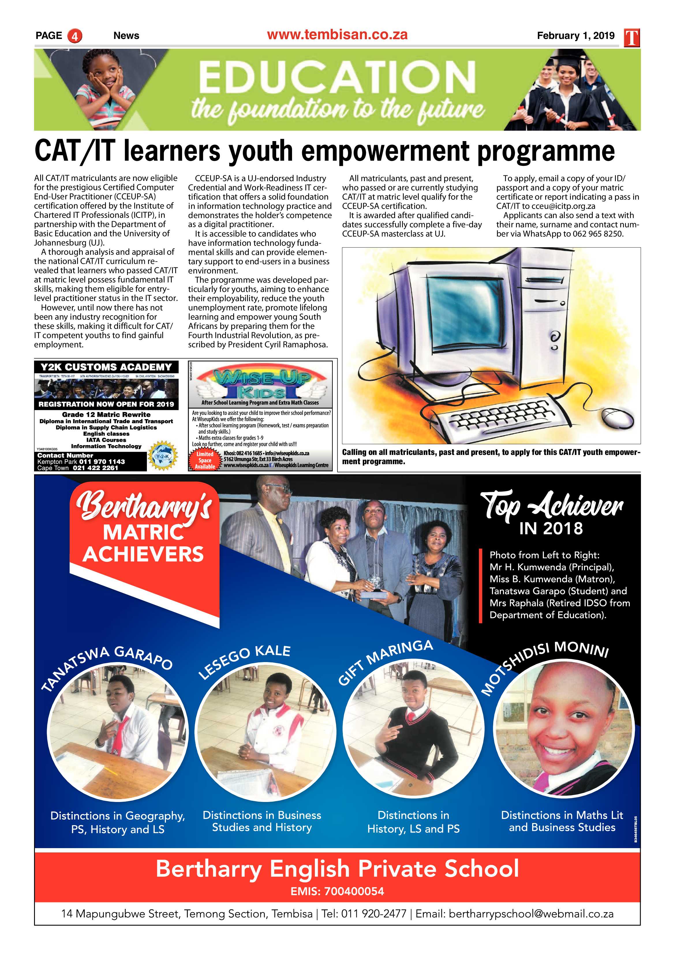 The Tembisan 04 February 2019 page 4