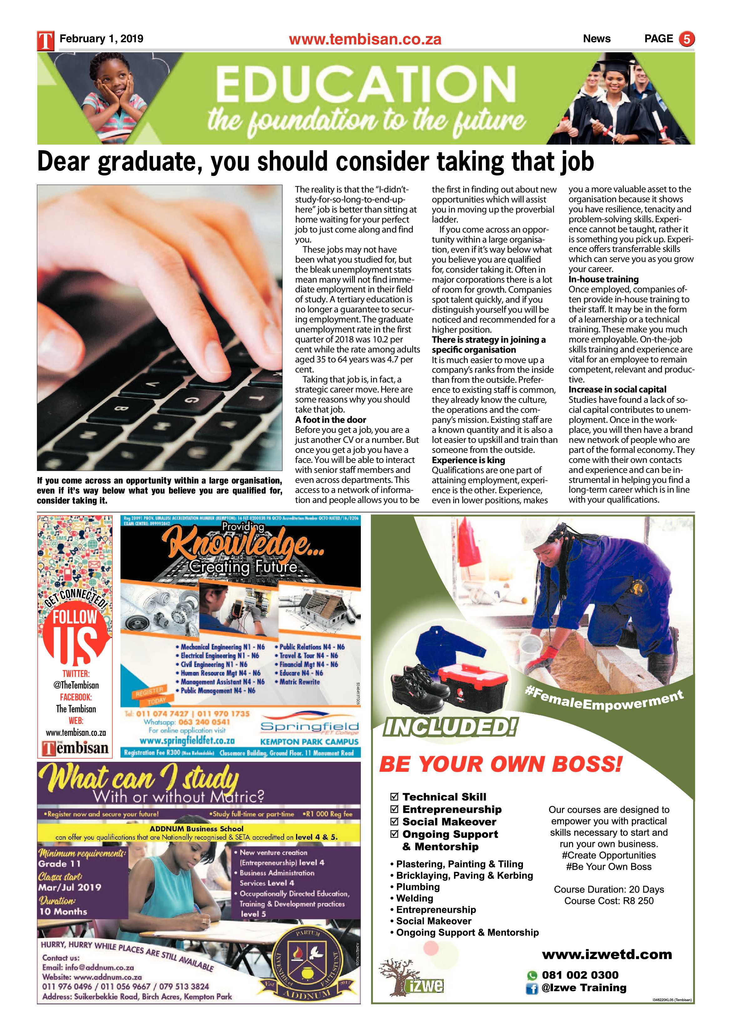 The Tembisan 04 February 2019 page 5