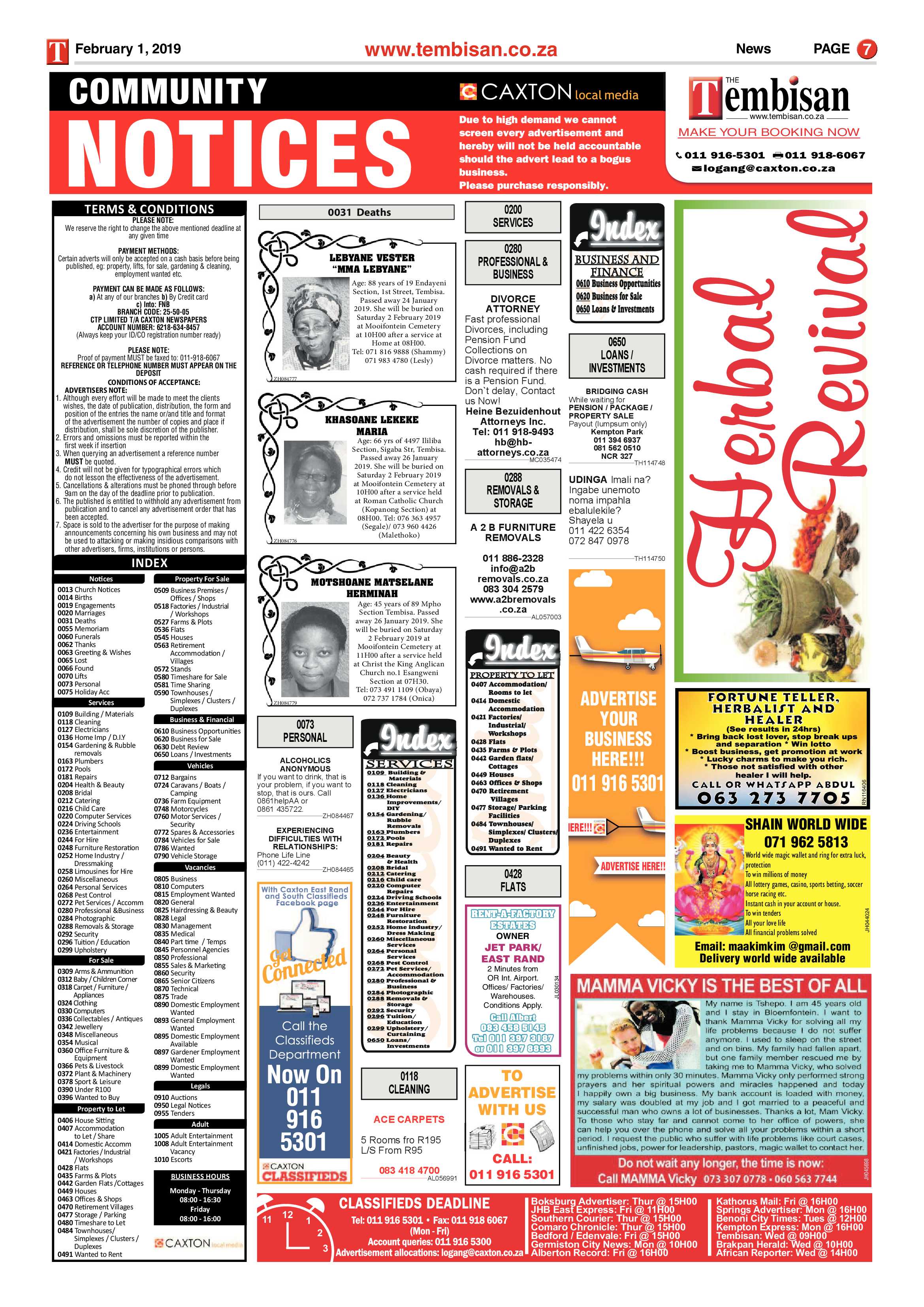 The Tembisan 04 February 2019 page 7