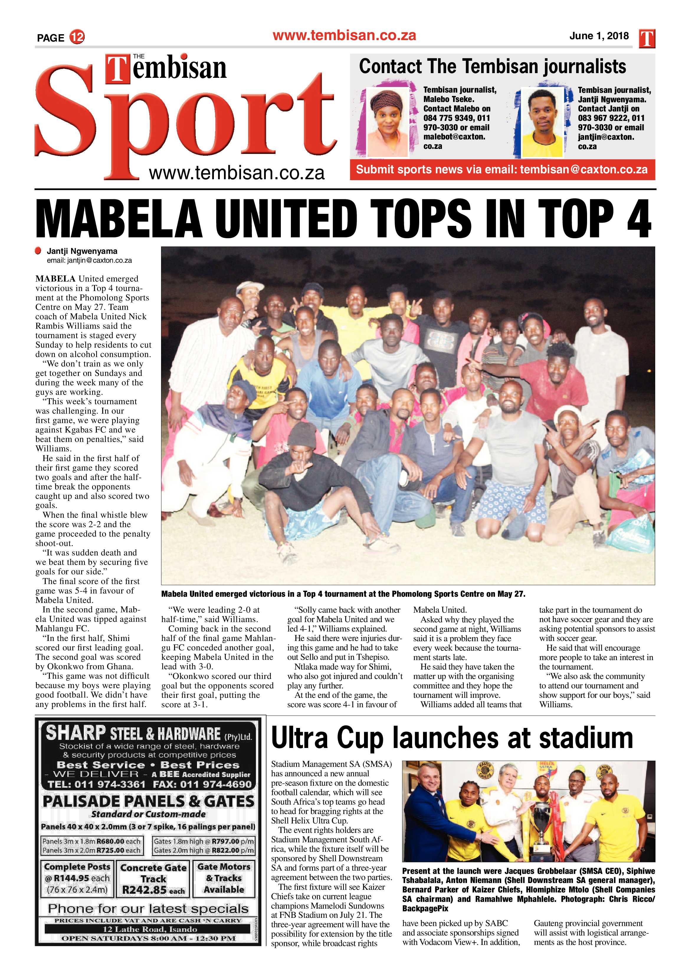 The Tembisan 04 June 2018 page 12