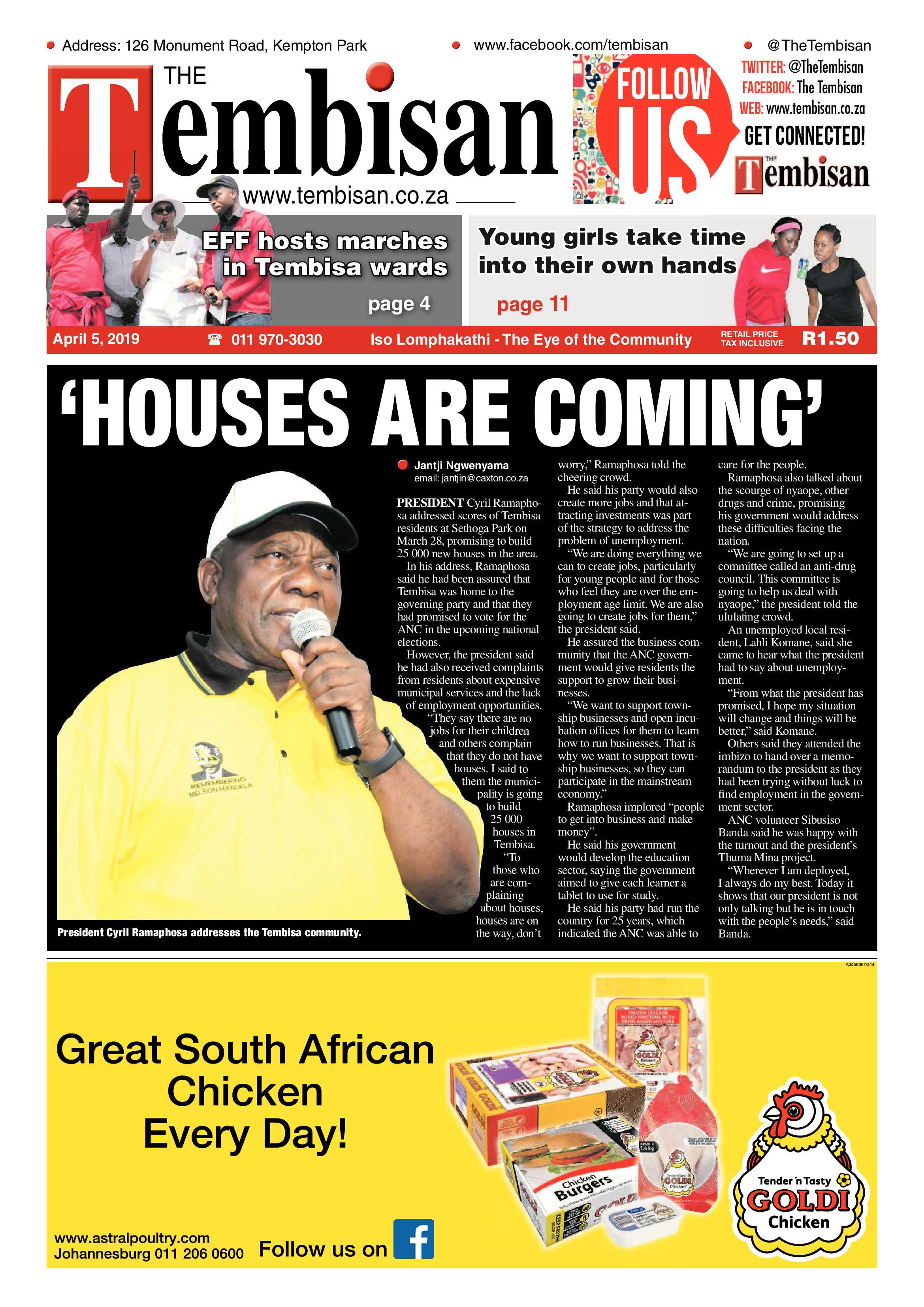 The Tembisan 08 April 2019 page 1