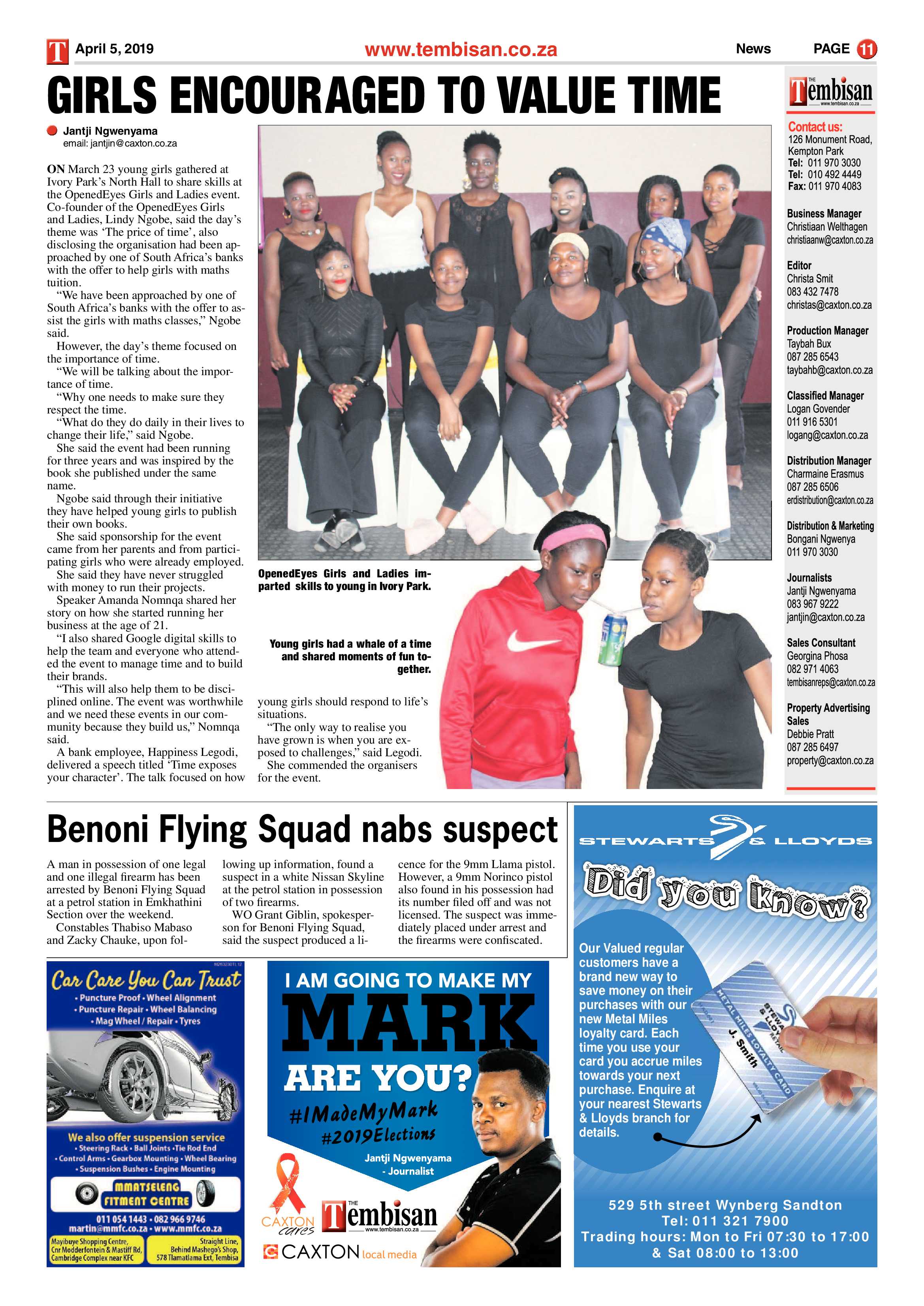 The Tembisan 08 April 2019 page 11