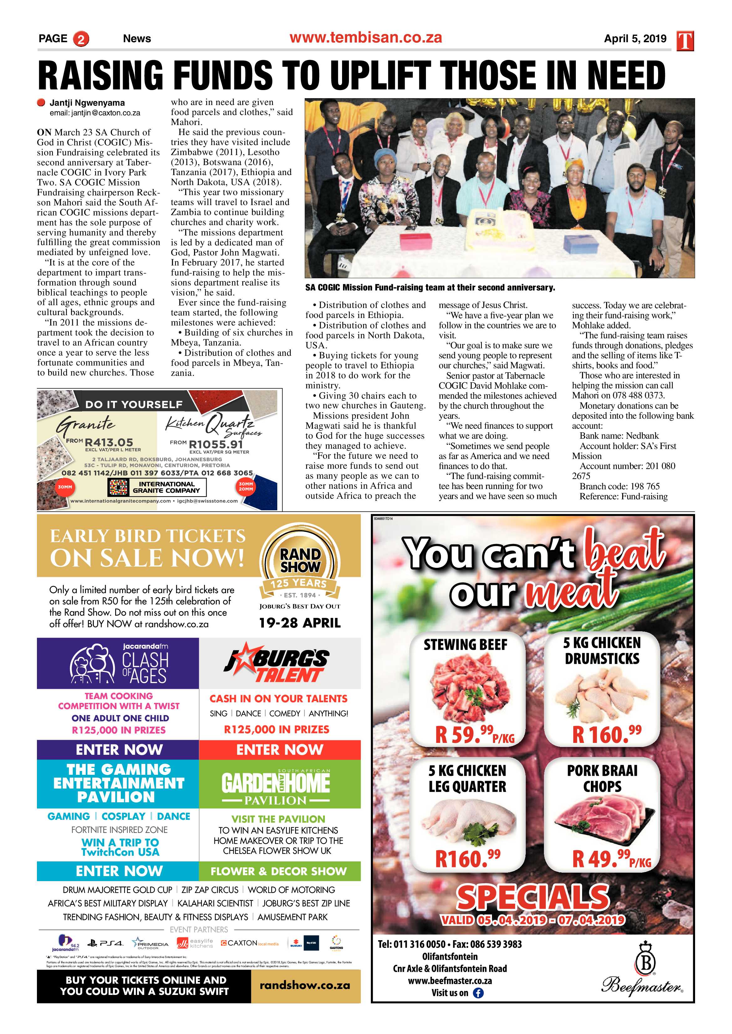 The Tembisan 08 April 2019 page 2