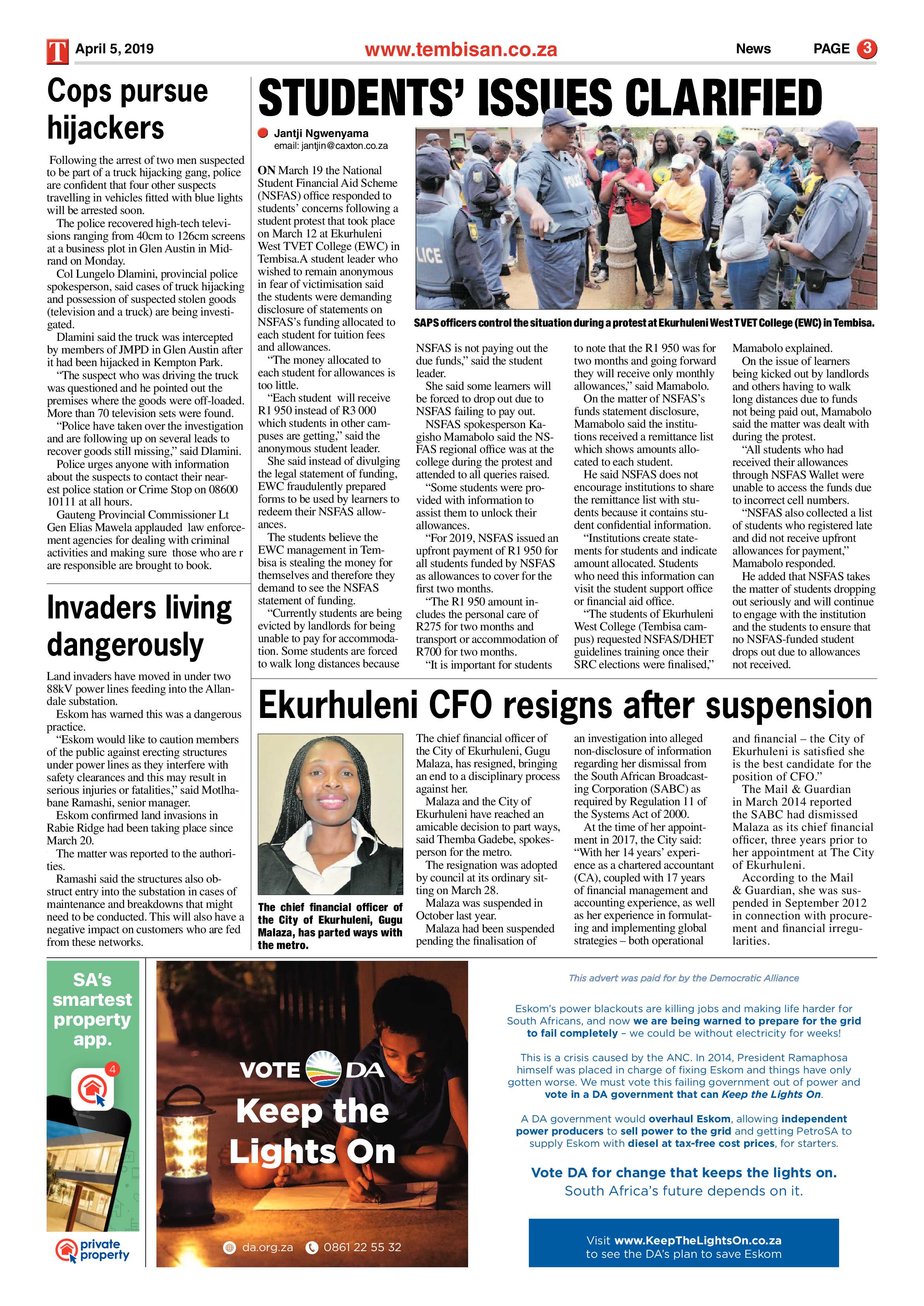 The Tembisan 08 April 2019 page 3