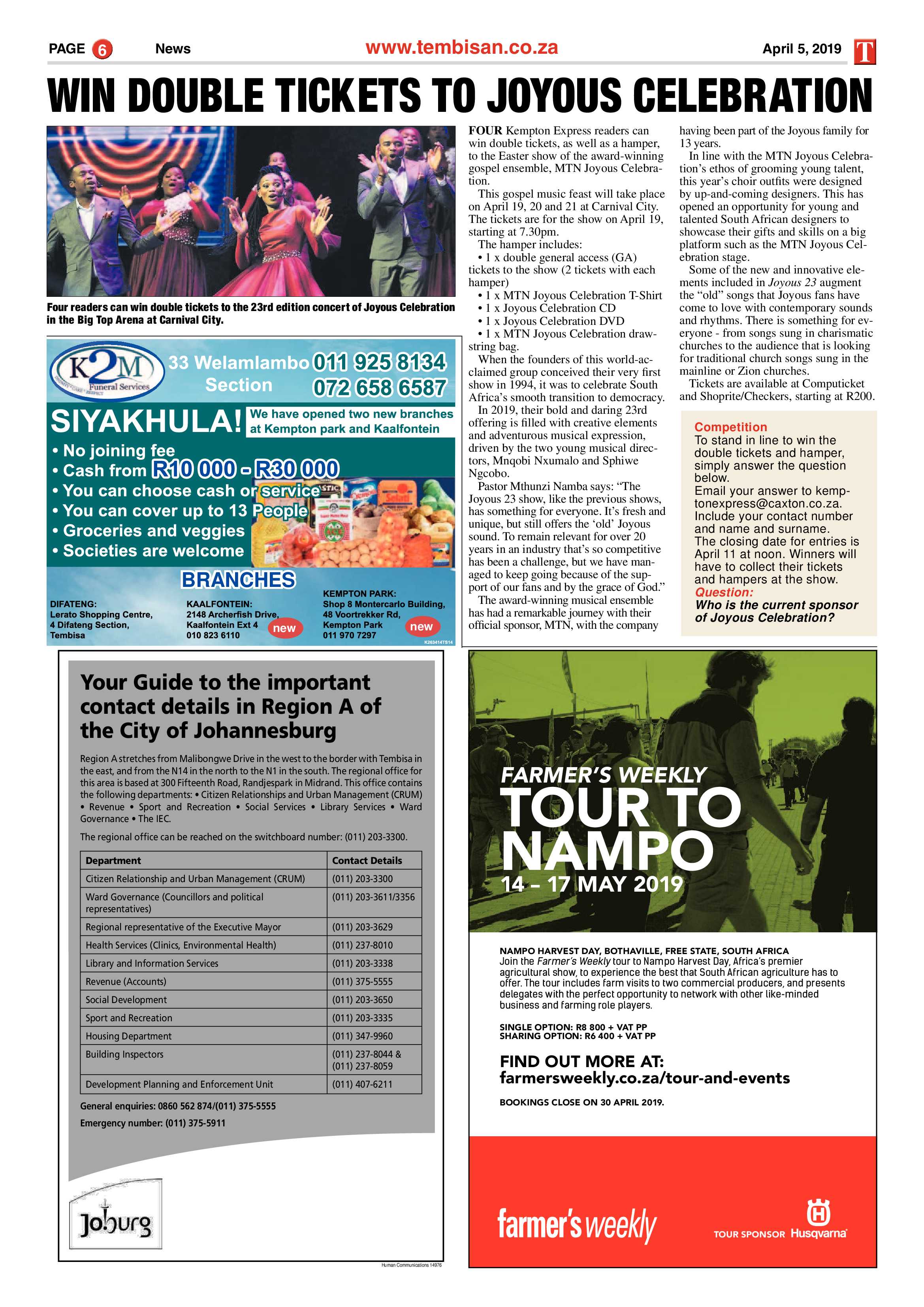 The Tembisan 08 April 2019 page 6