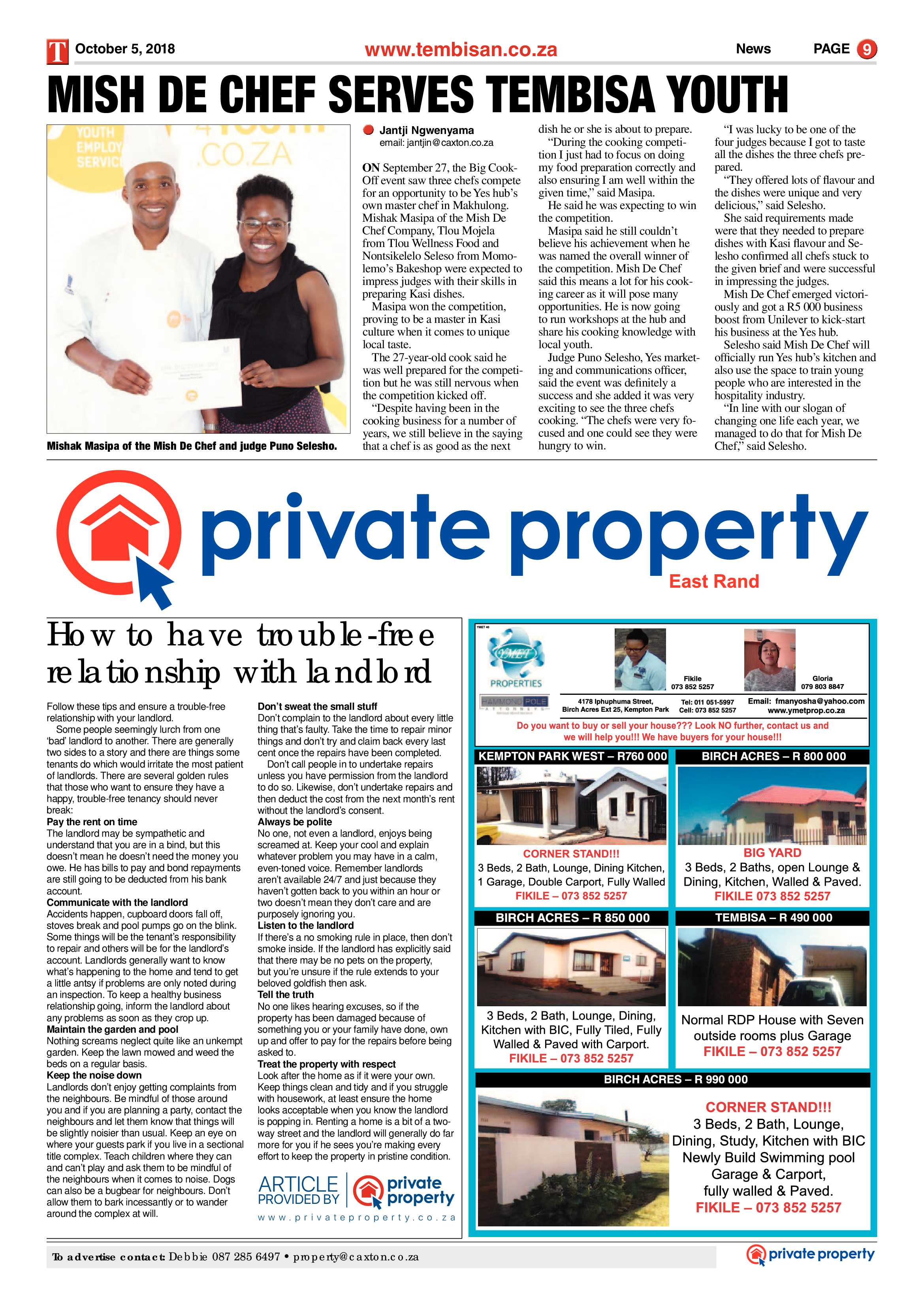 The Tembisan 05 October 2018 page 9
