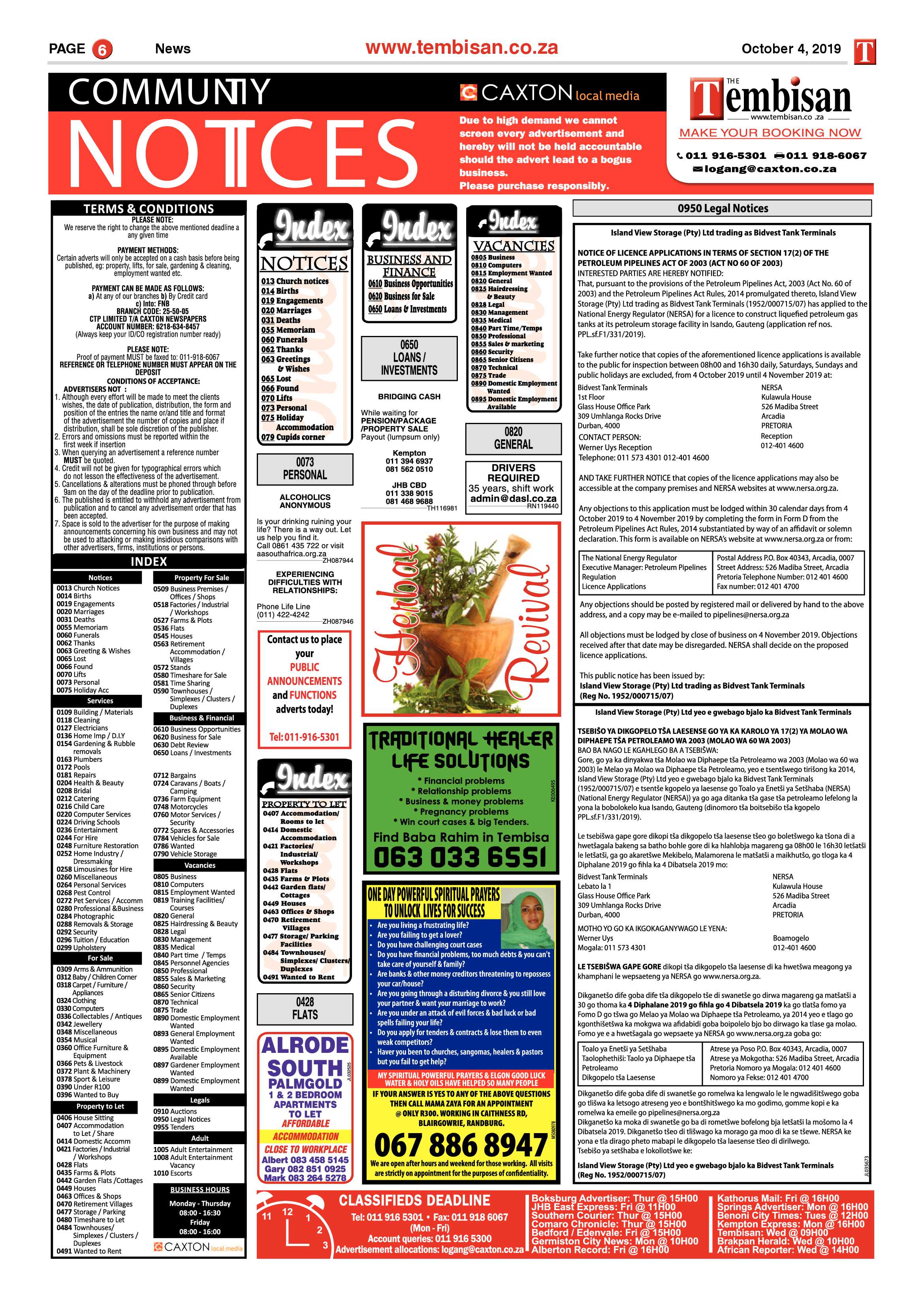 The Tembisan 07 October 2019 page 6