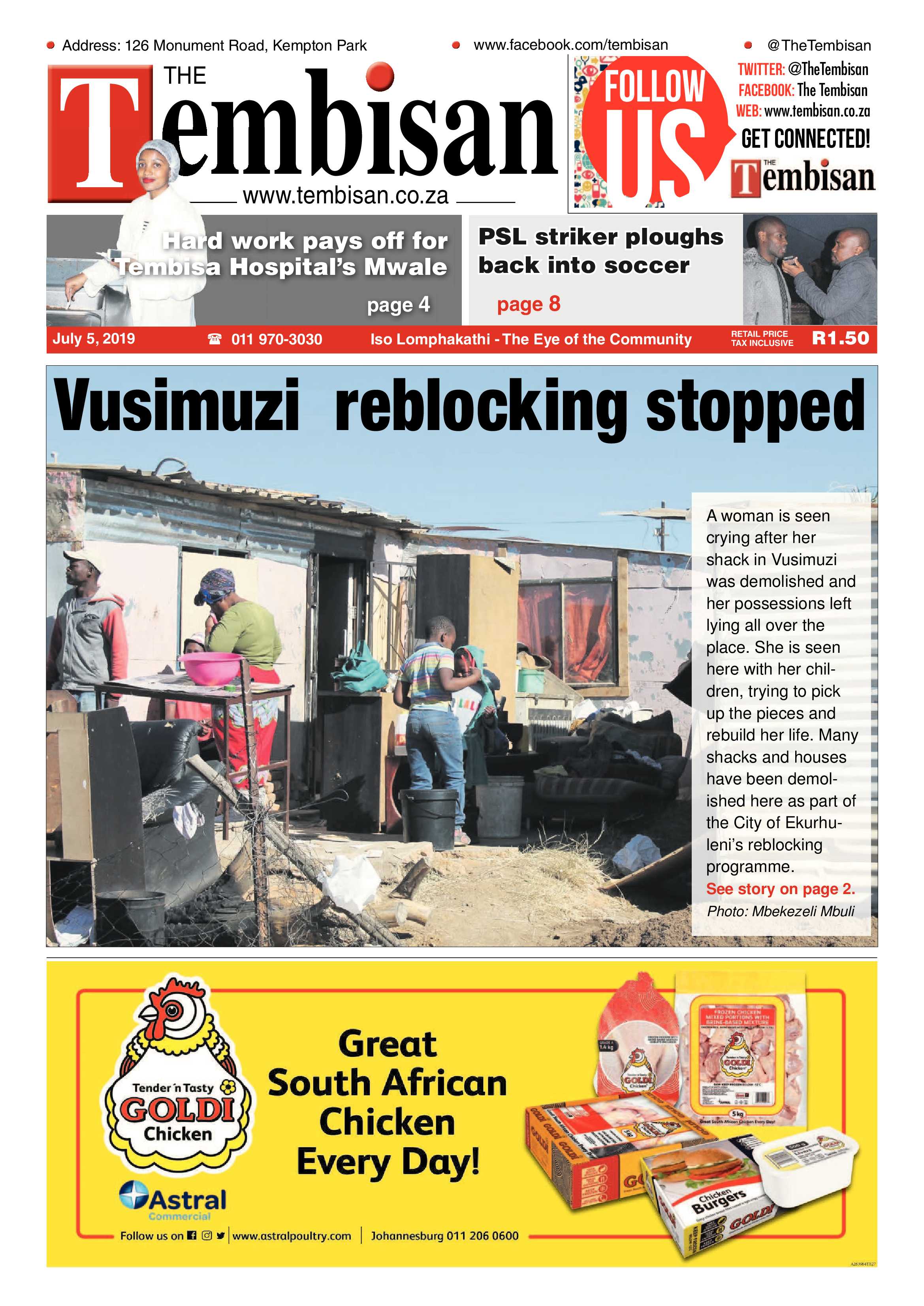 The Tembisan 08 July 2019 page 1