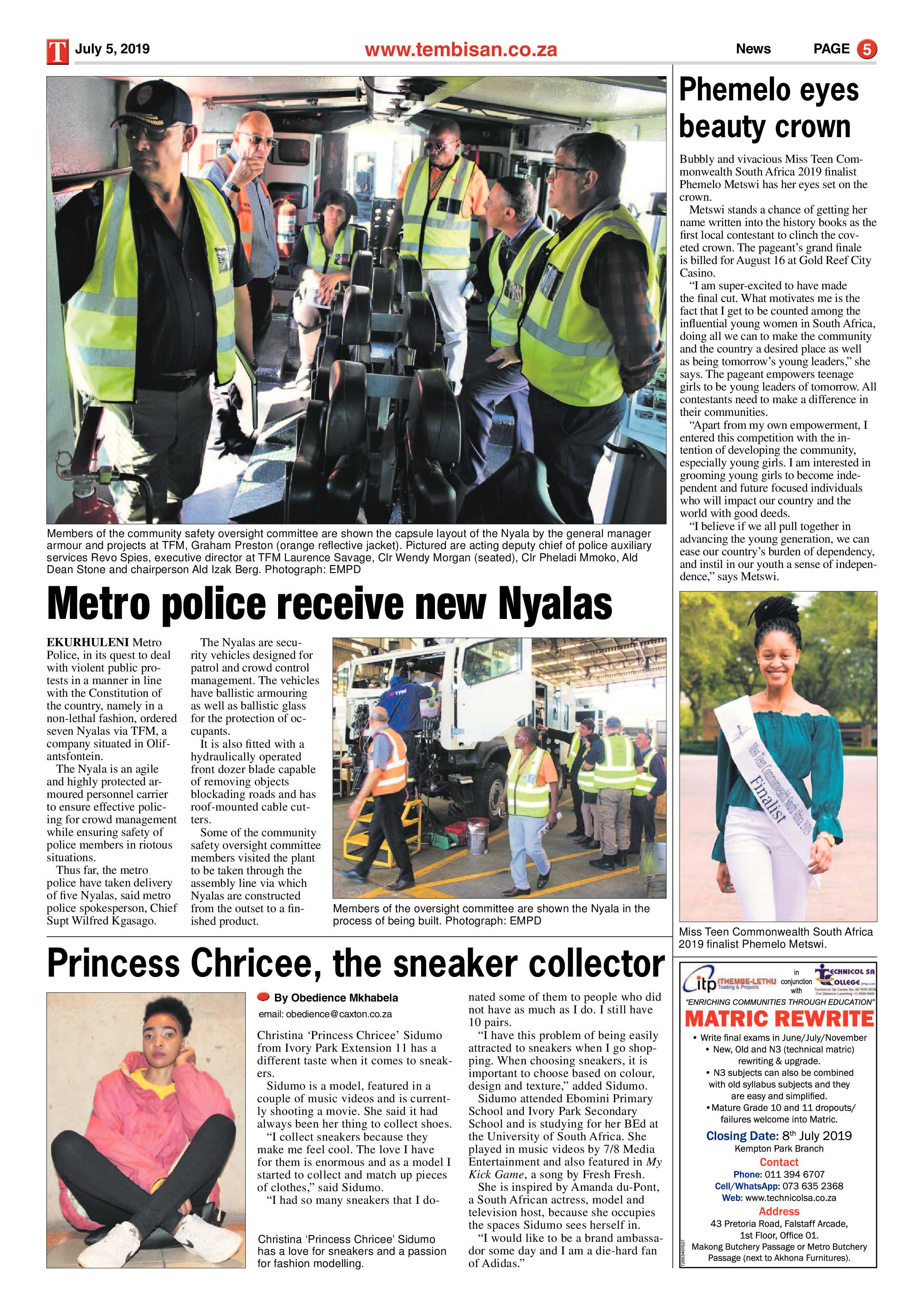 The Tembisan 08 July 2019 page 5