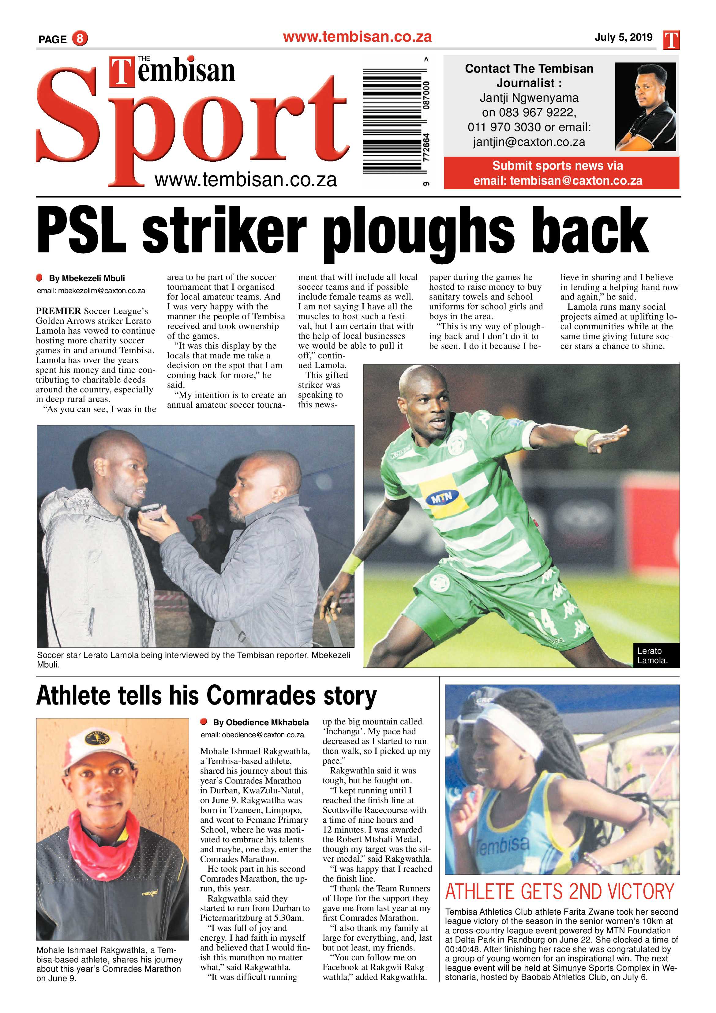 The Tembisan 08 July 2019 page 8