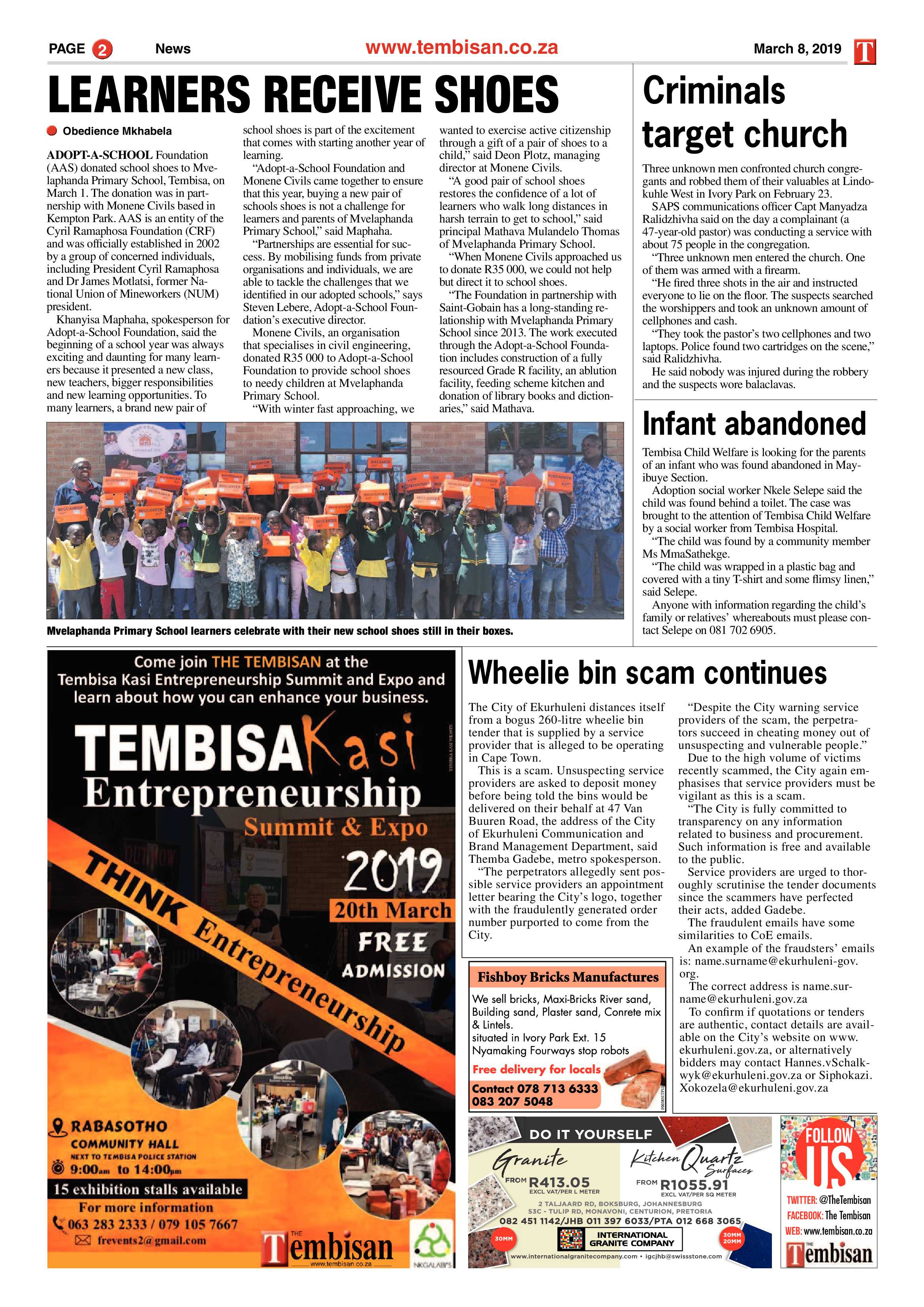 The Tembisan 11 March 2019 page 2