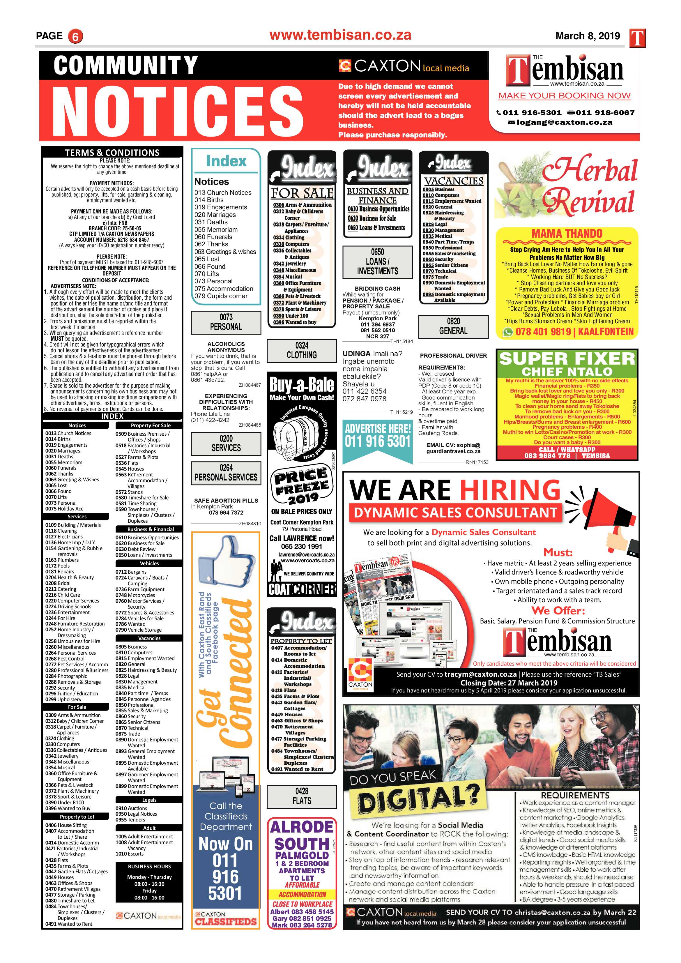 The Tembisan 11 March 2019 page 6