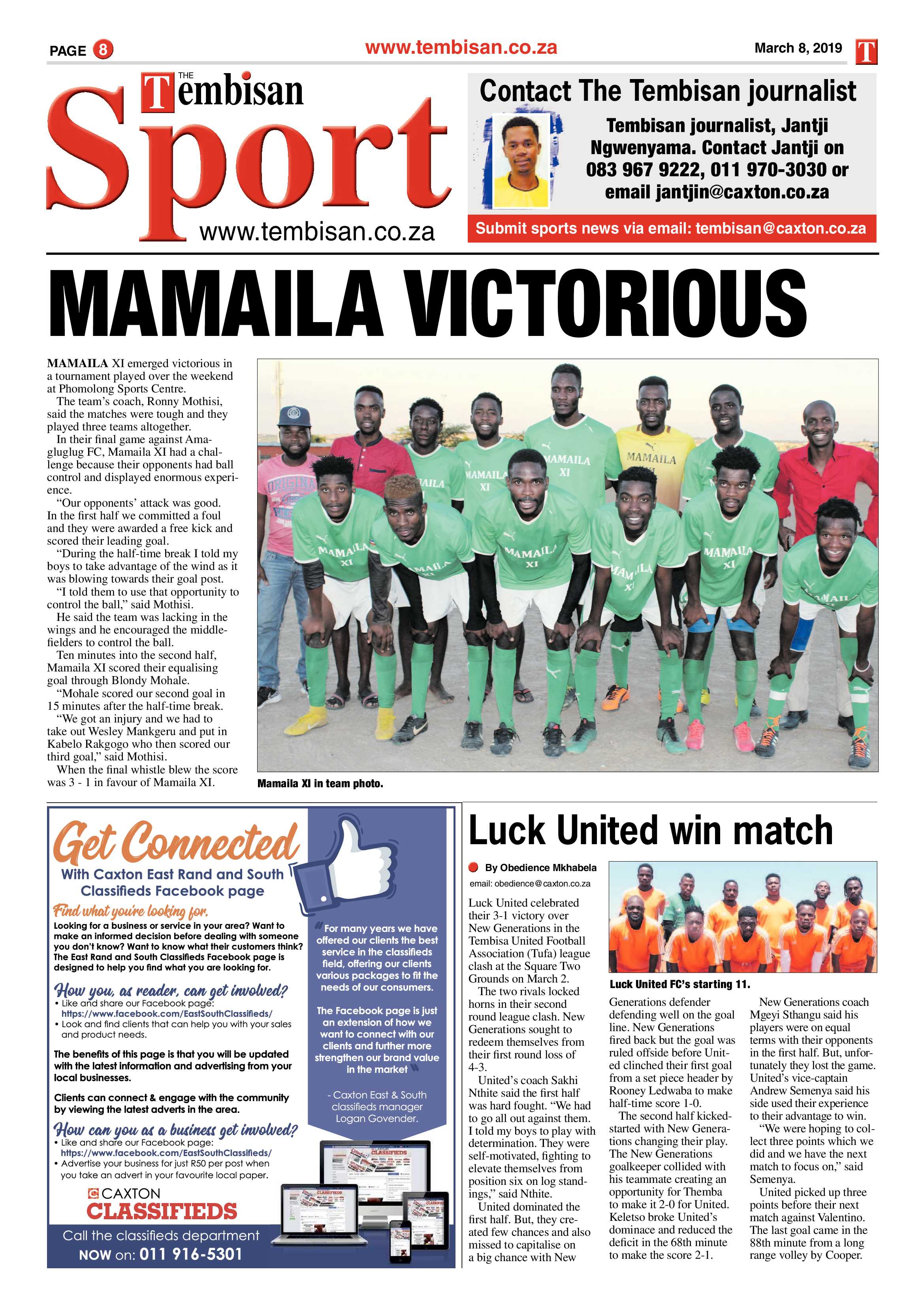 The Tembisan 11 March 2019 page 8