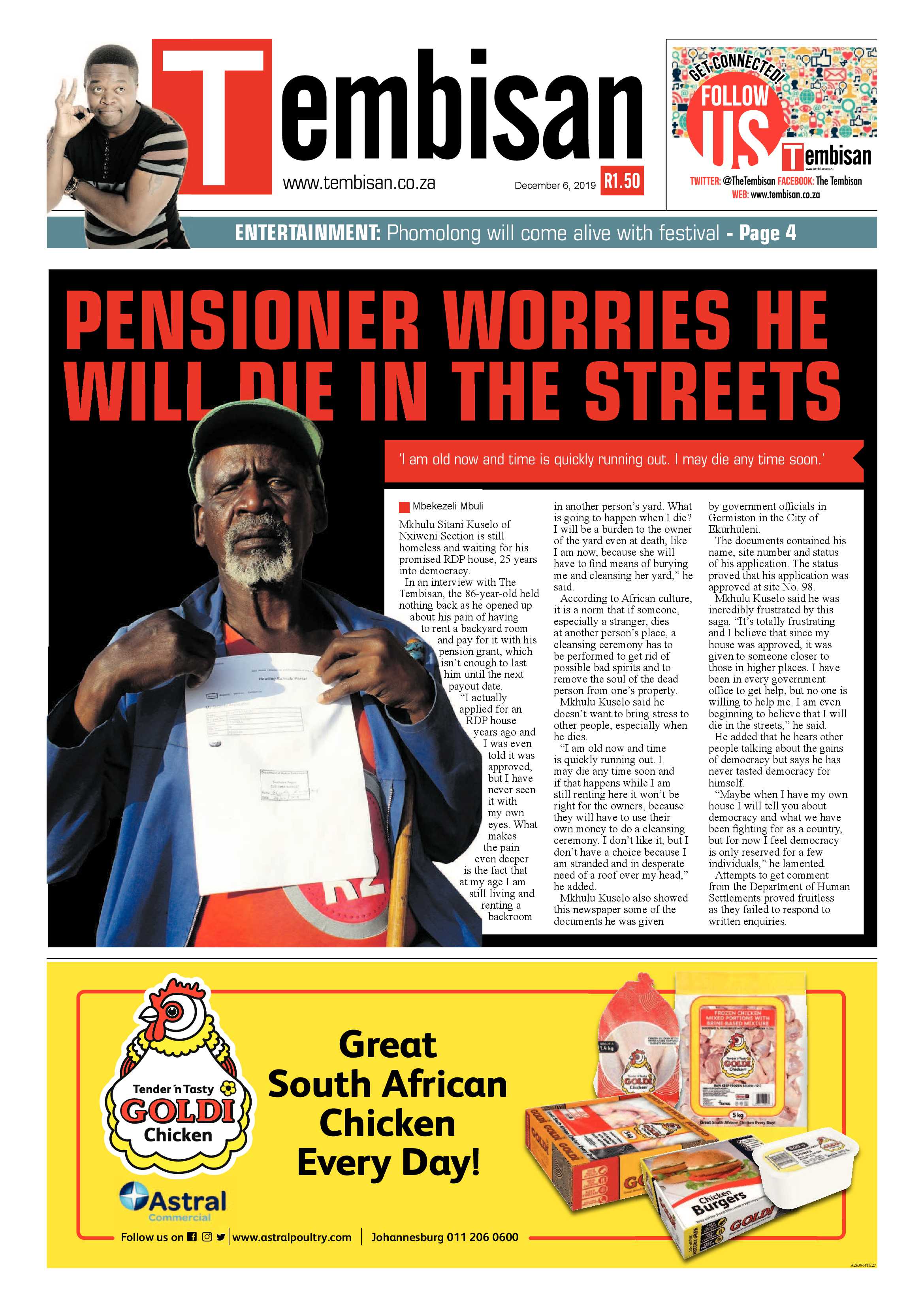 The Tembisan 09 December 2019 page 1