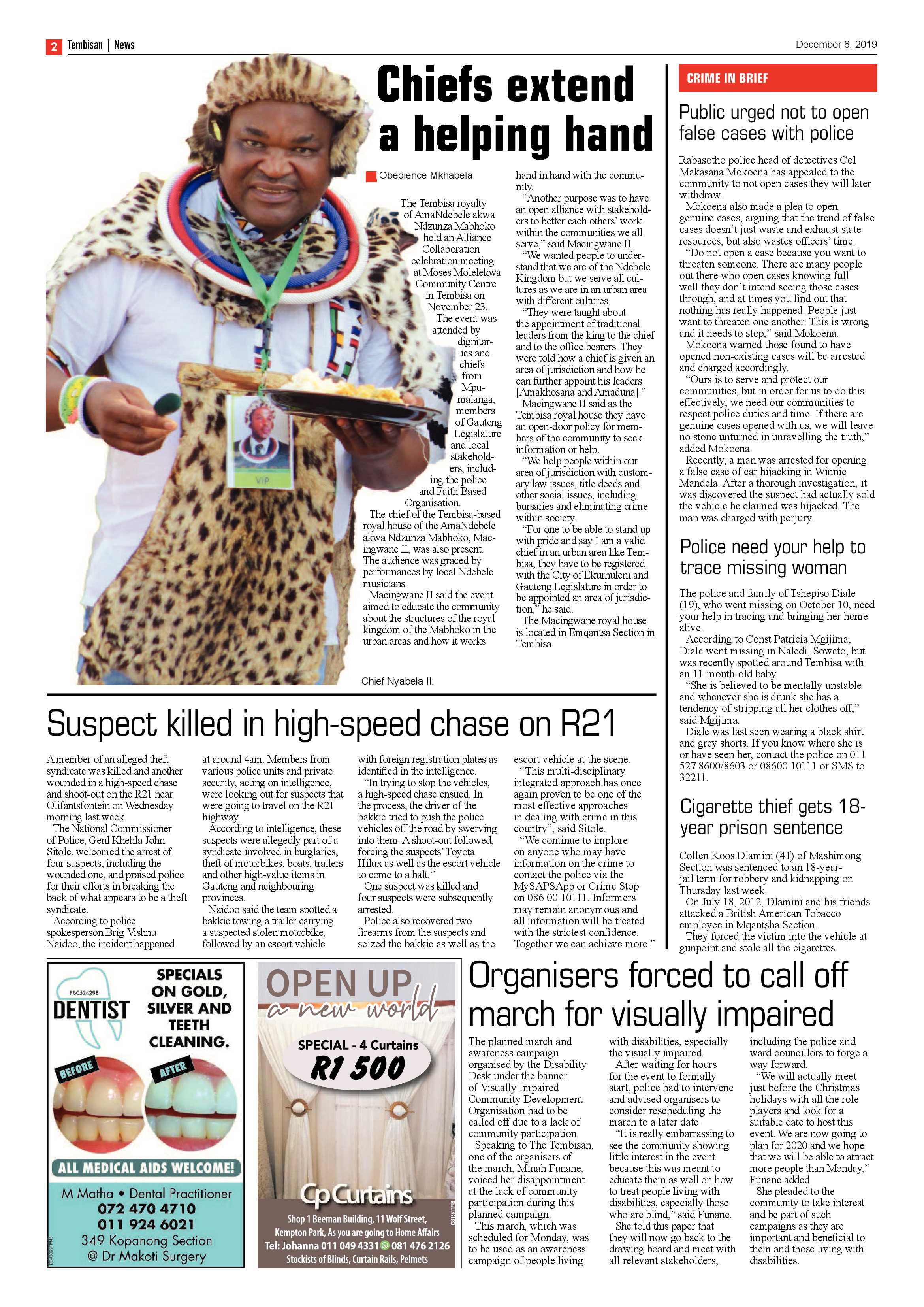 The Tembisan 09 December 2019 page 2