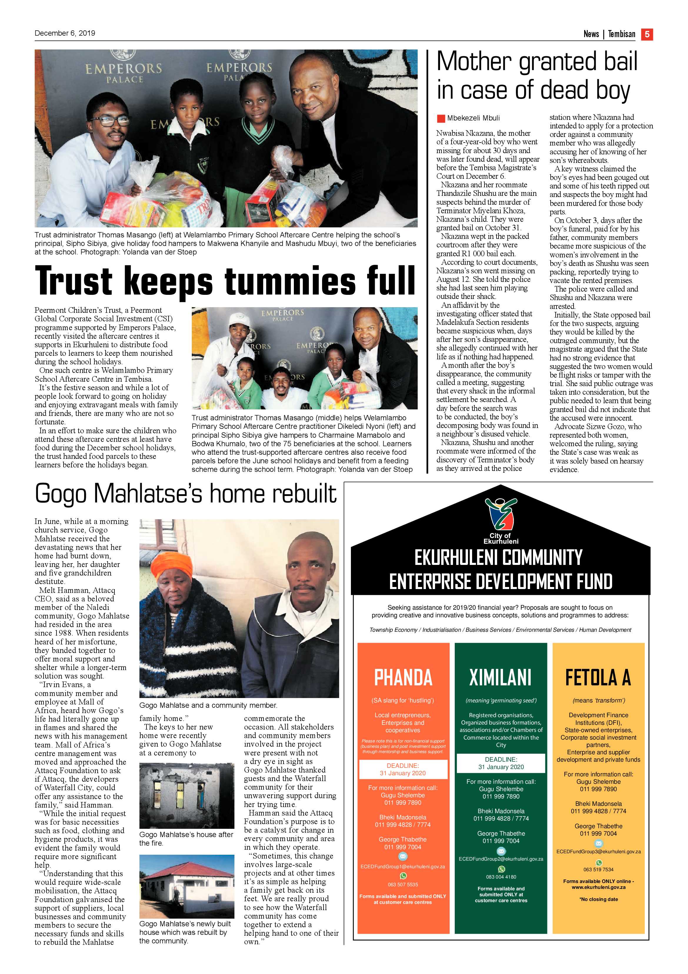 The Tembisan 09 December 2019 page 5