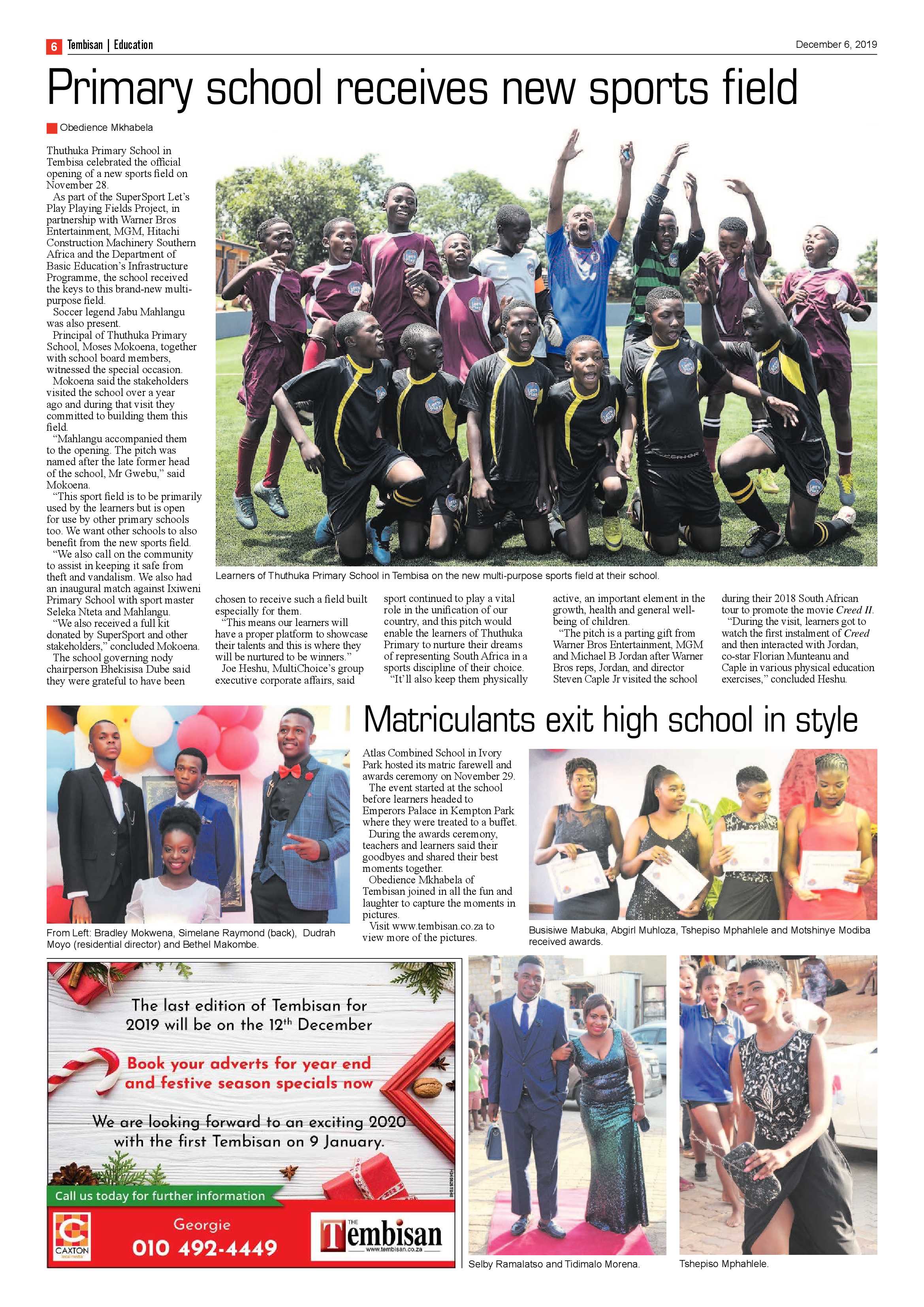 The Tembisan 09 December 2019 page 6