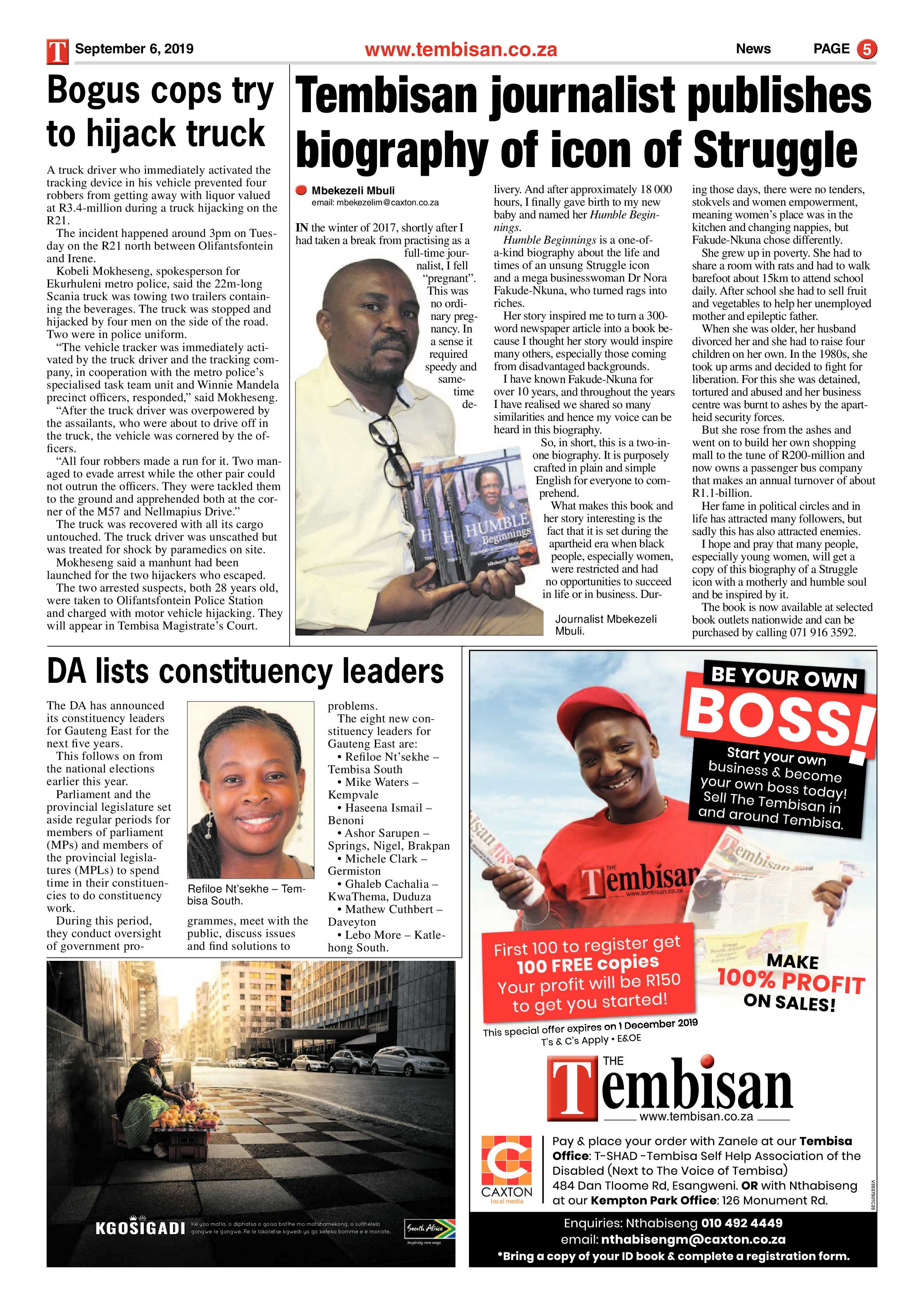 The Tembisan 09 September 2019 page 5