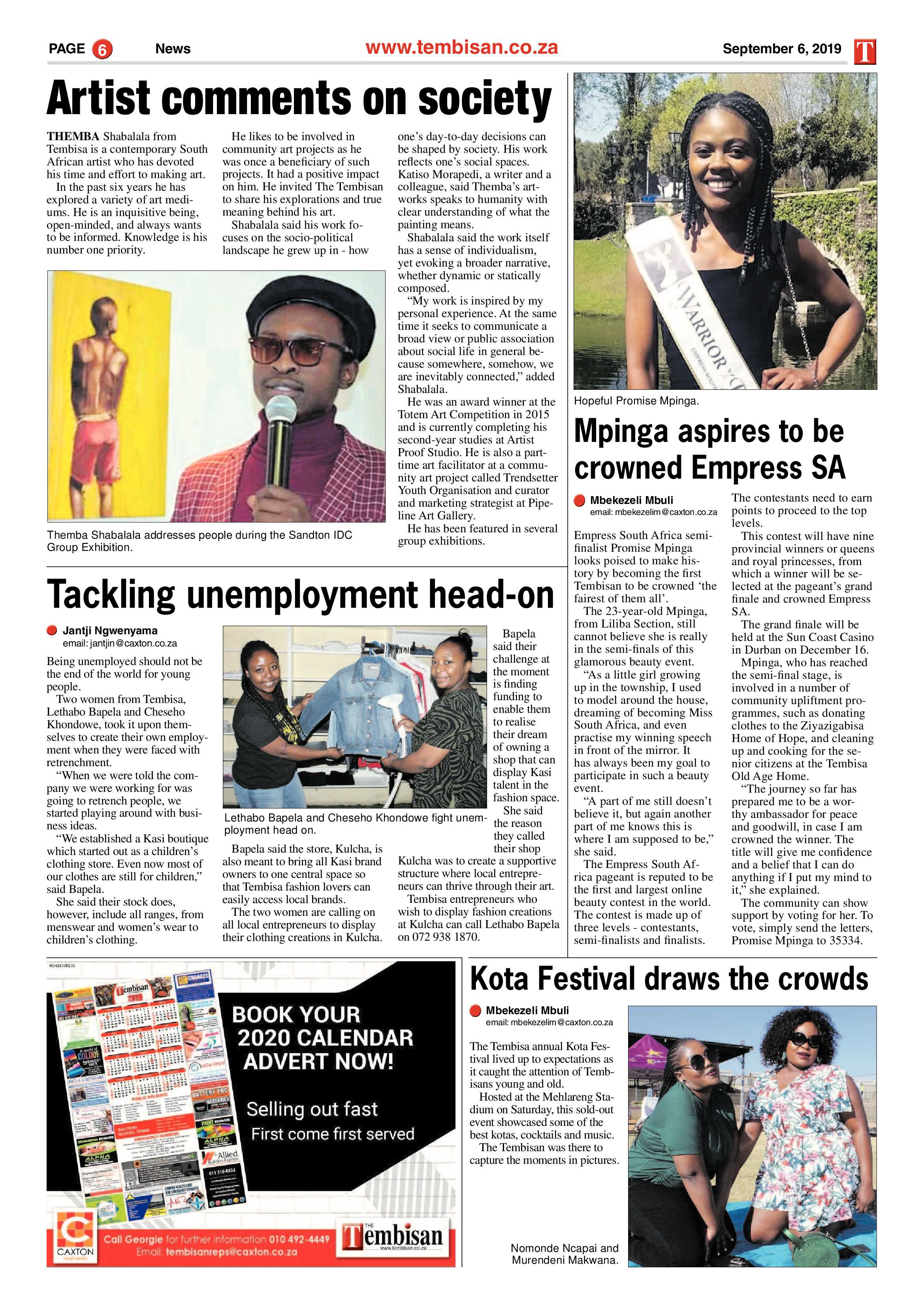 The Tembisan 09 September 2019 page 6