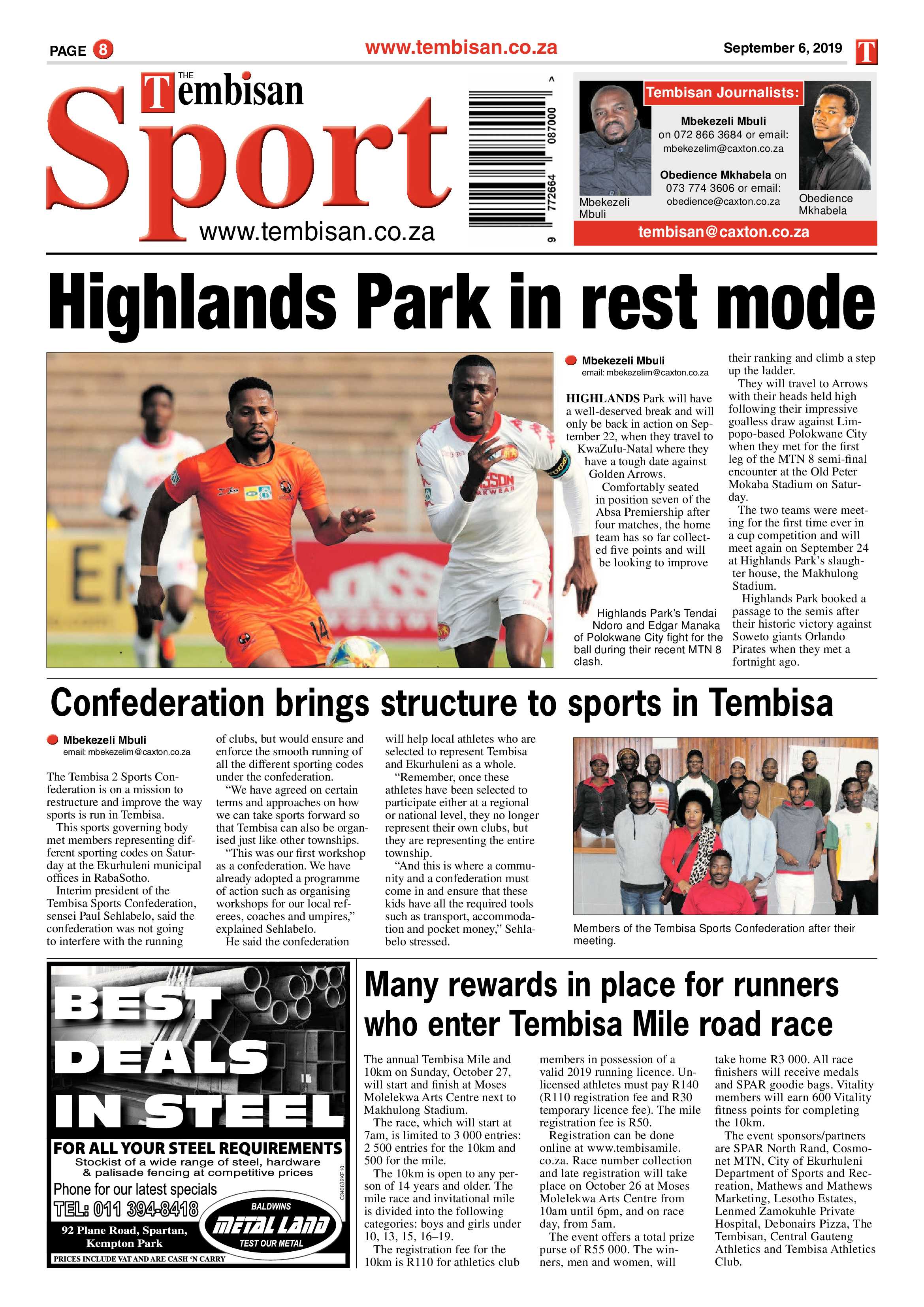 The Tembisan 09 September 2019 page 8