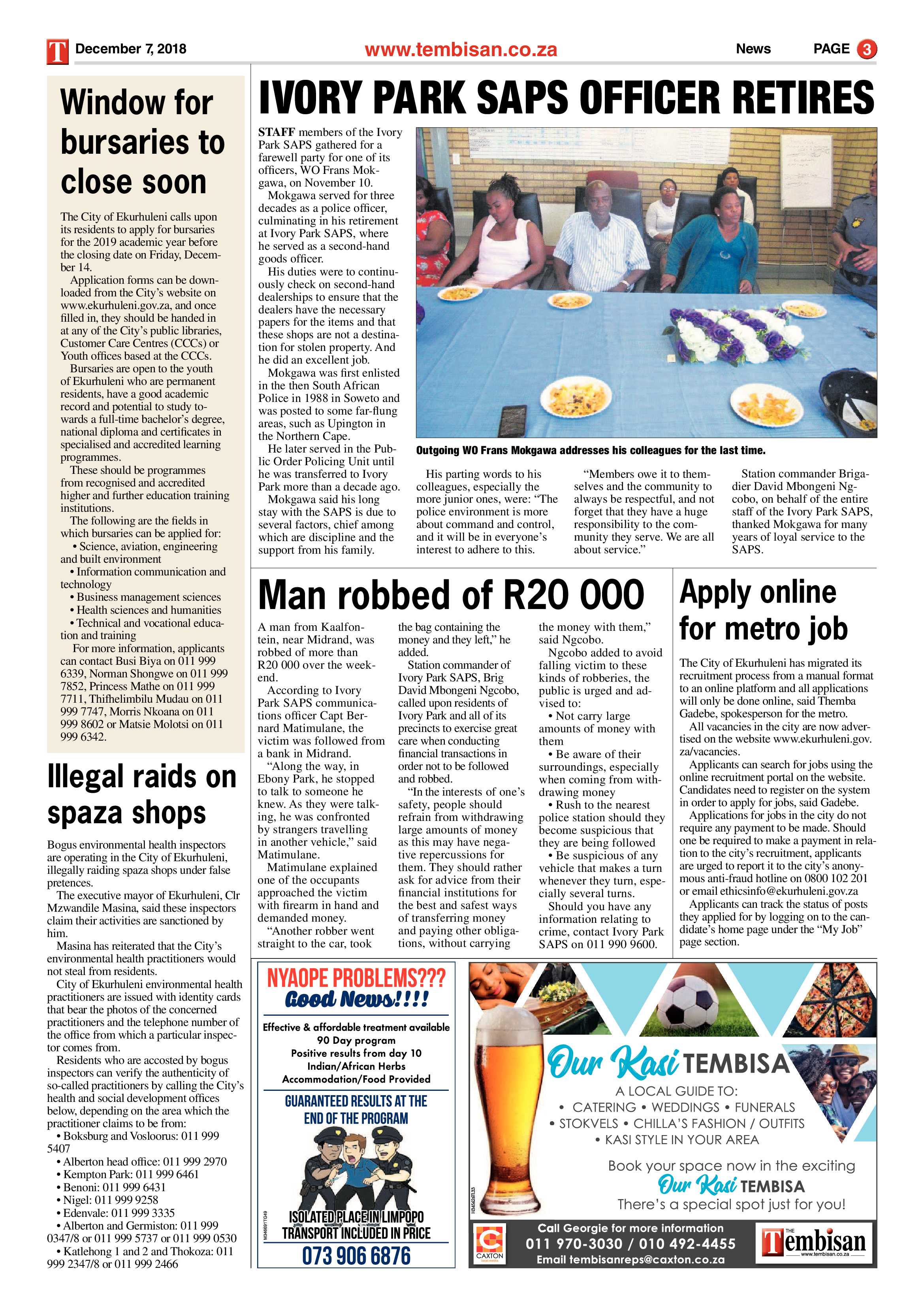 The Tembisan 10 December 2018 page 3