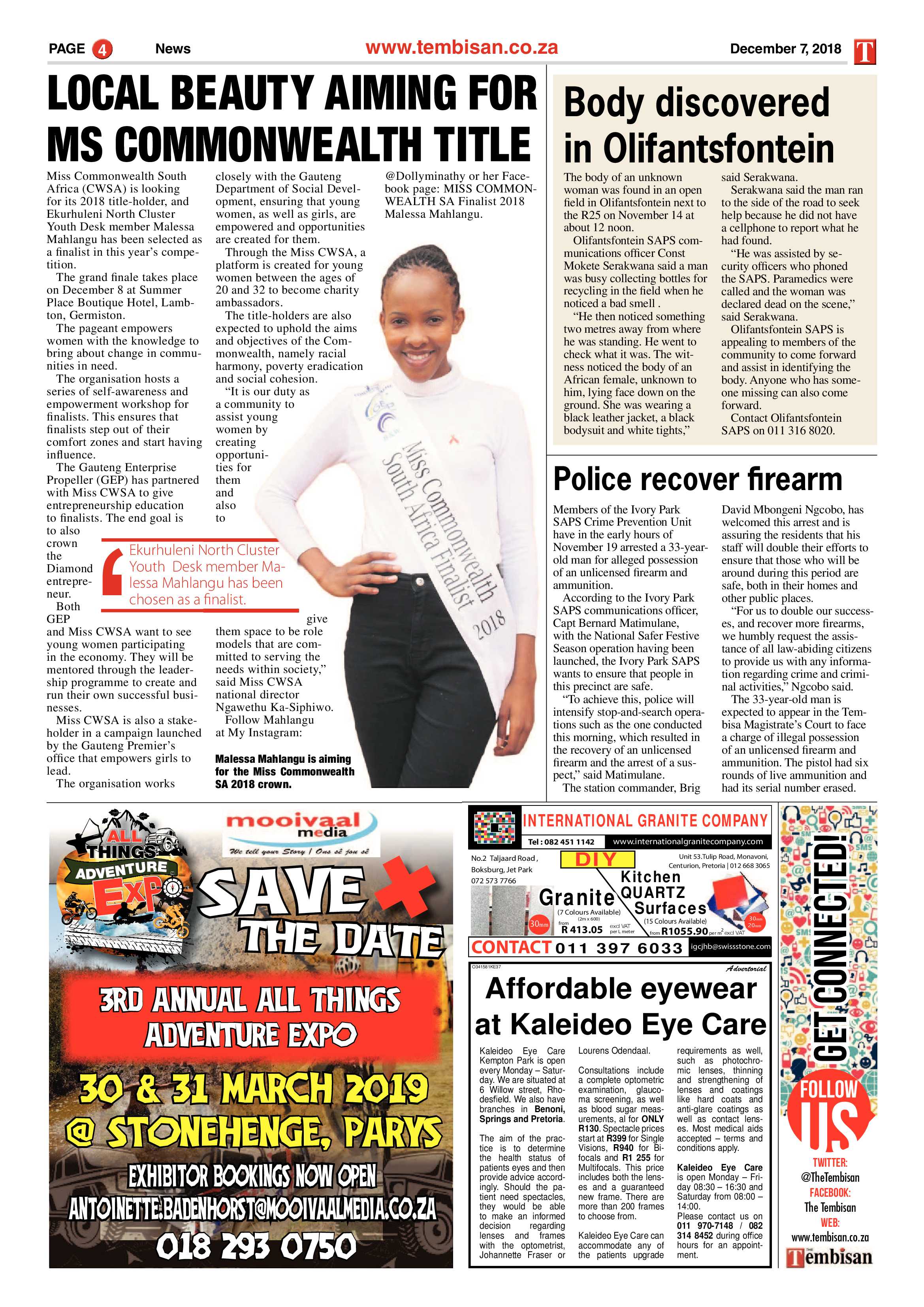 The Tembisan 10 December 2018 page 4