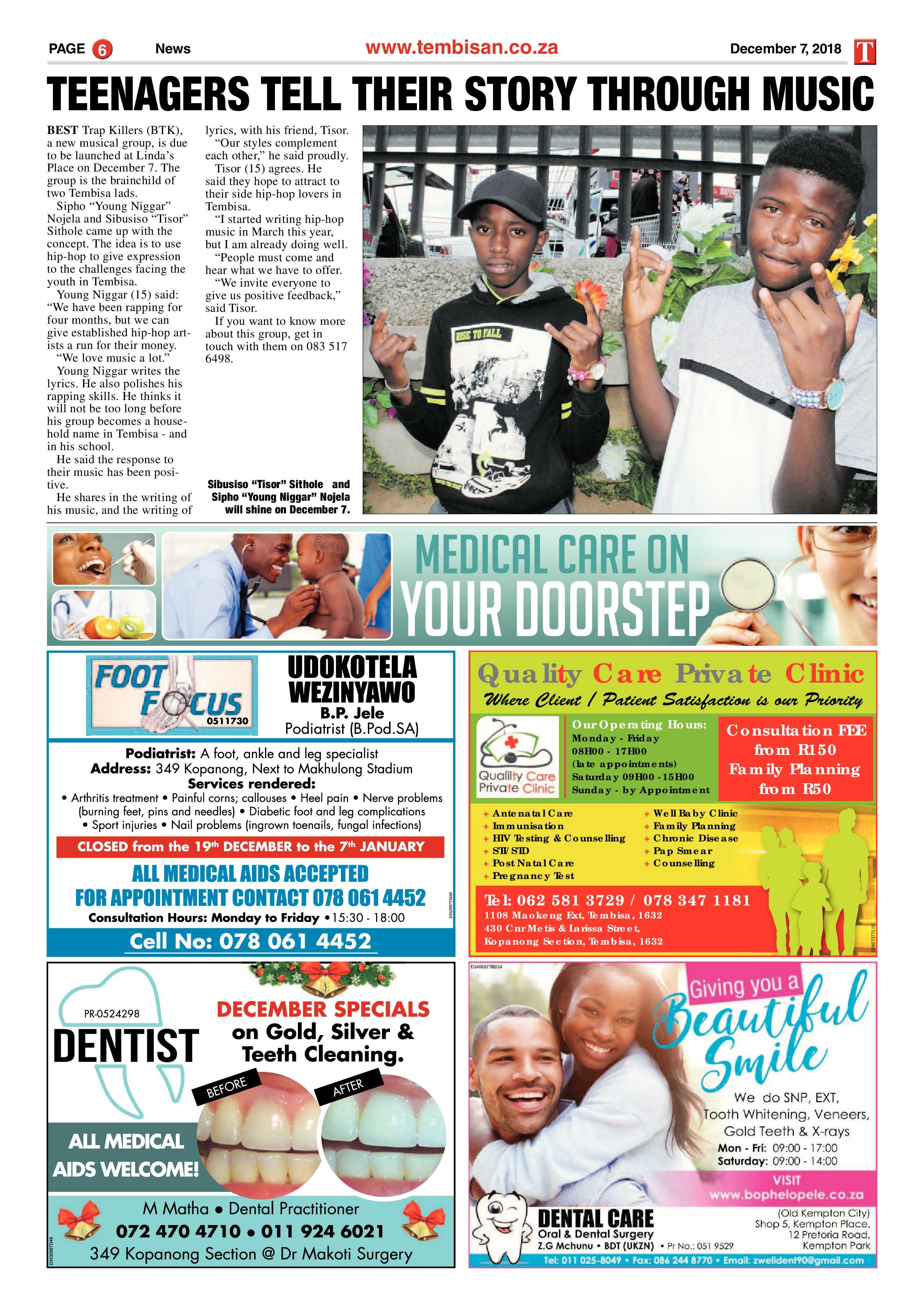 The Tembisan 10 December 2018 page 6