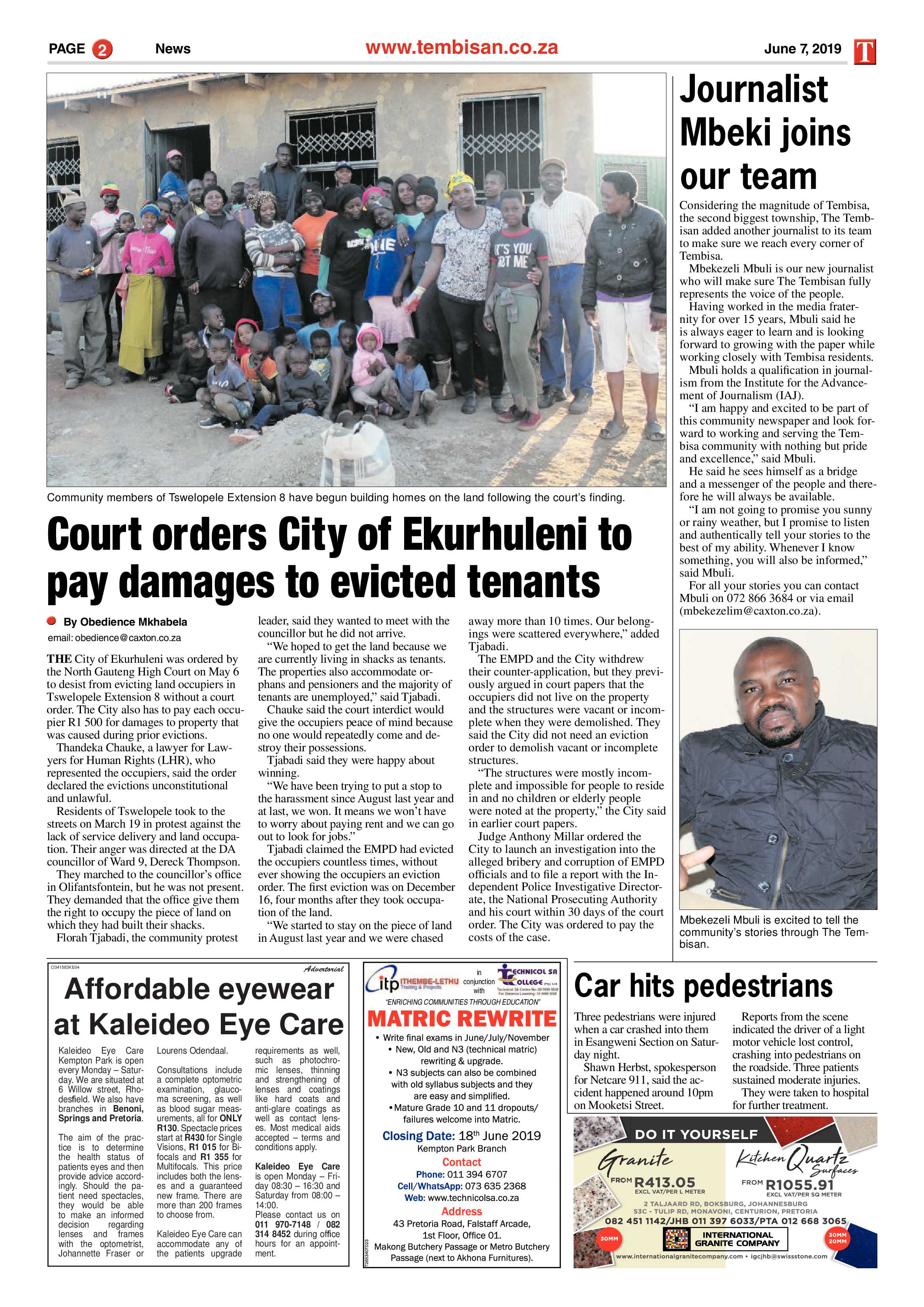 The Tembisan 10 June 2019 page 2