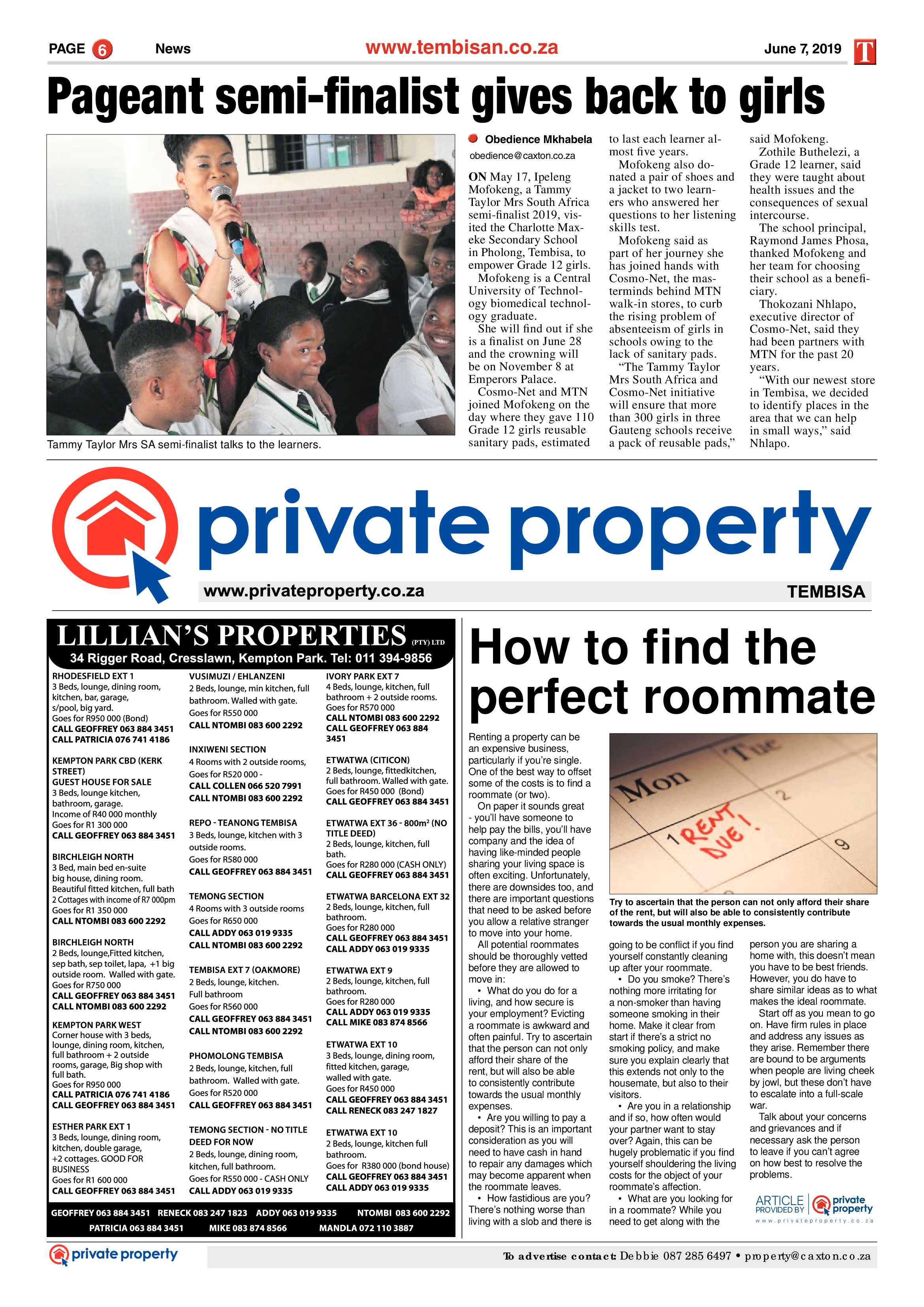 The Tembisan 10 June 2019 page 6