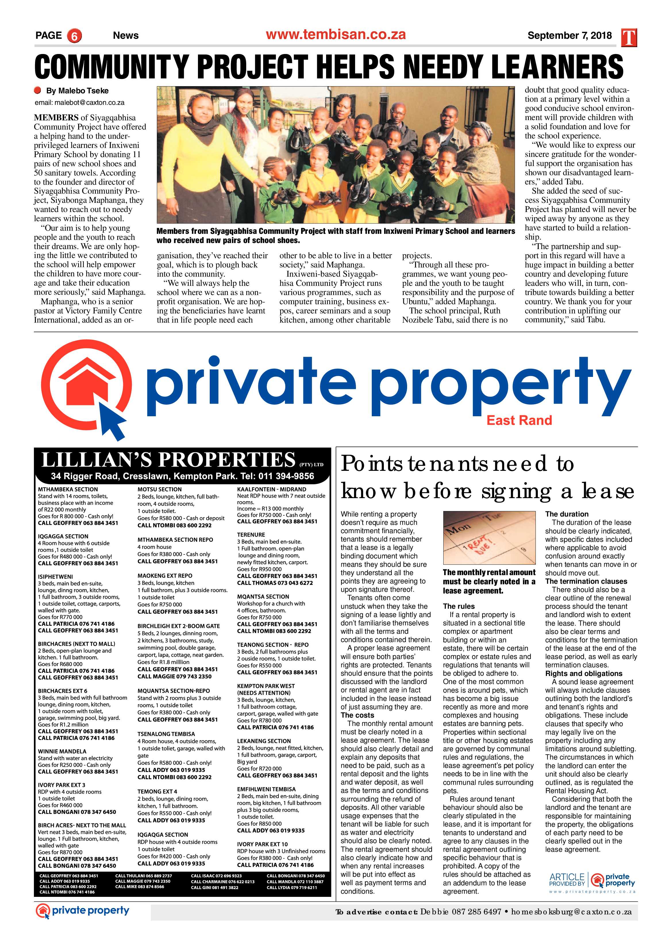 The Tembisan 10 September 2018 page 6