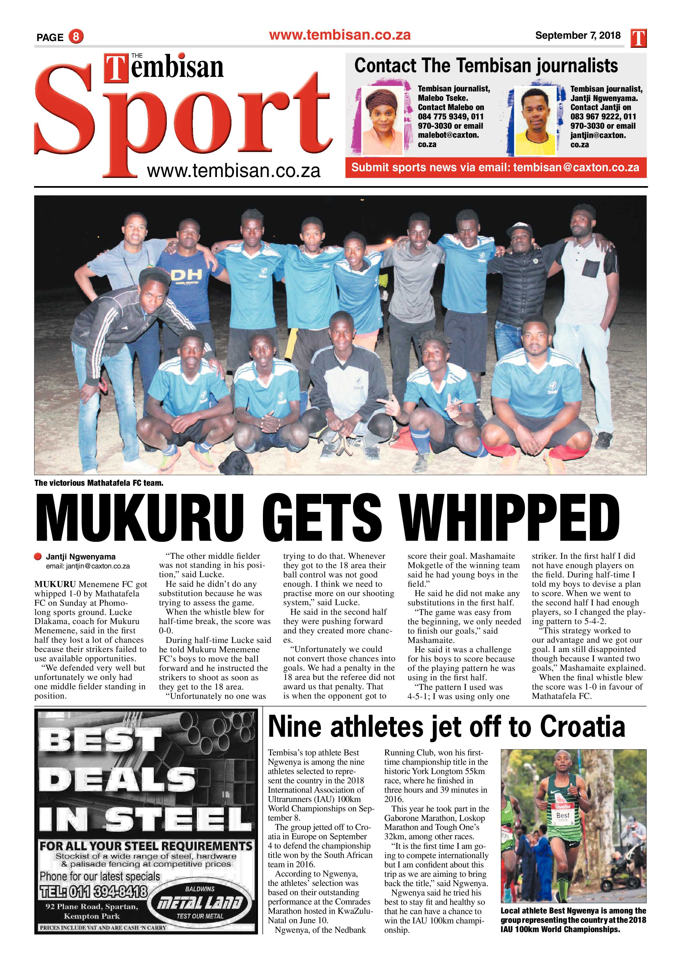 The Tembisan 10 September 2018 page 8