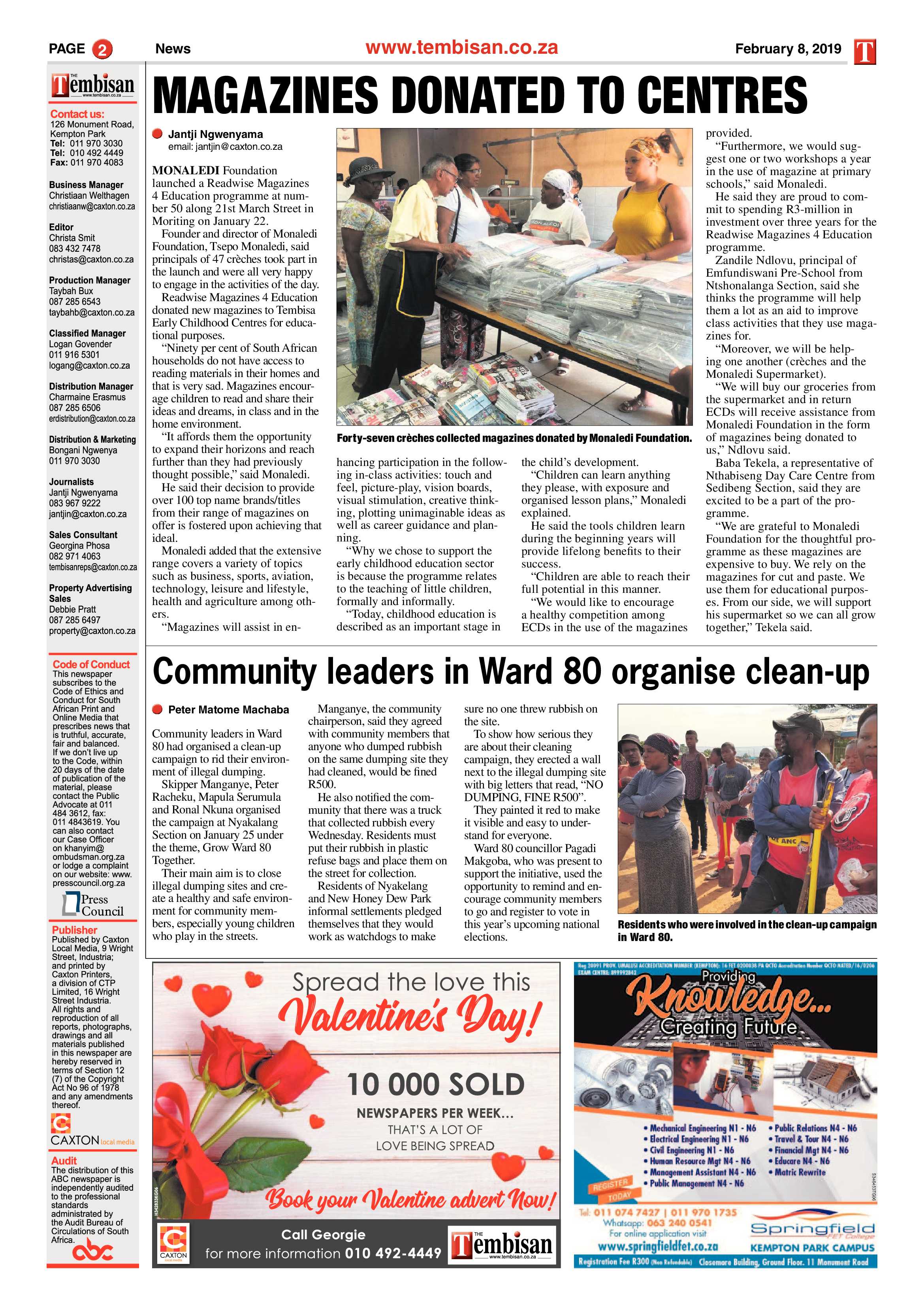 The Tembisan 11 February 2019 page 2