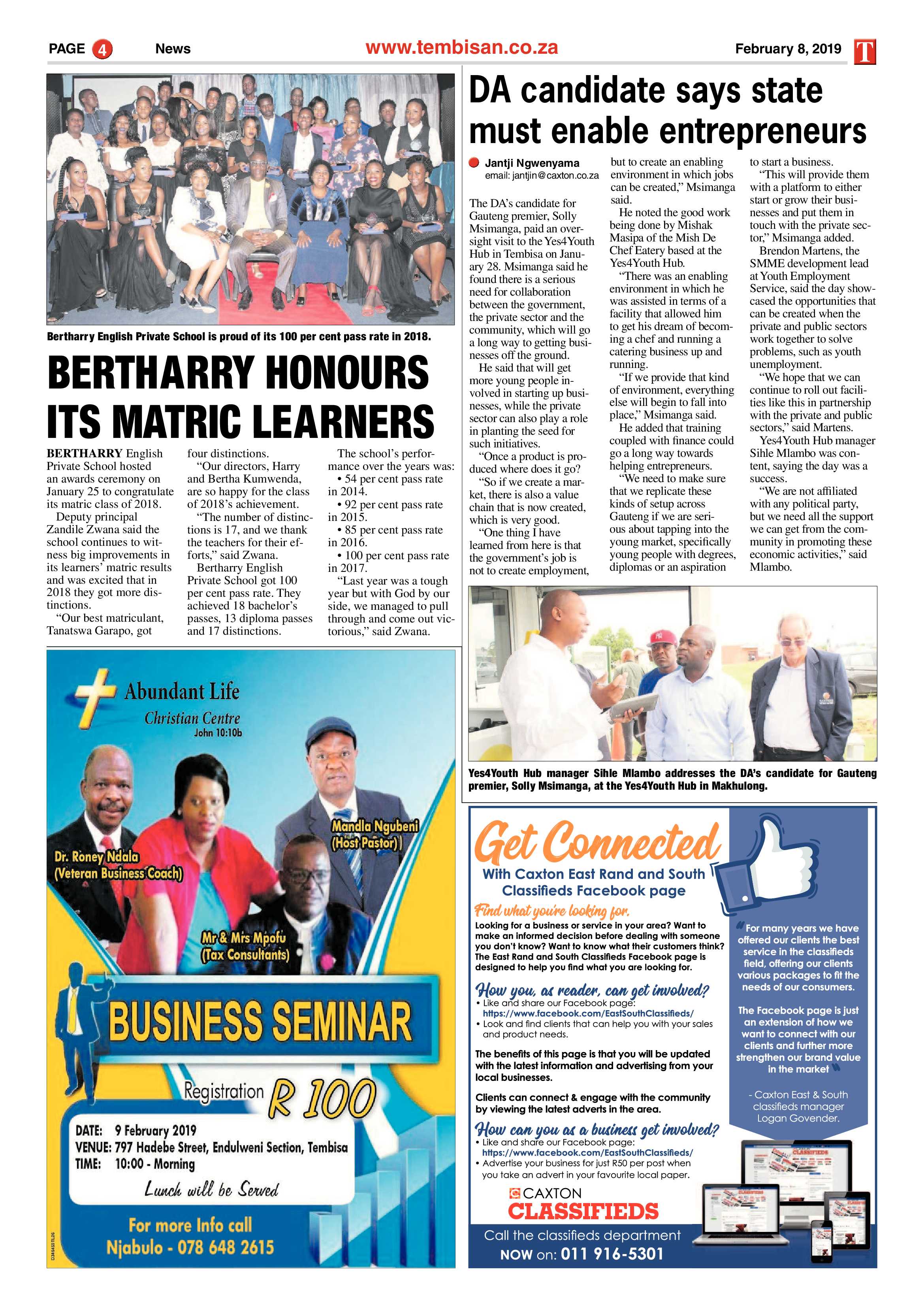 The Tembisan 11 February 2019 page 4
