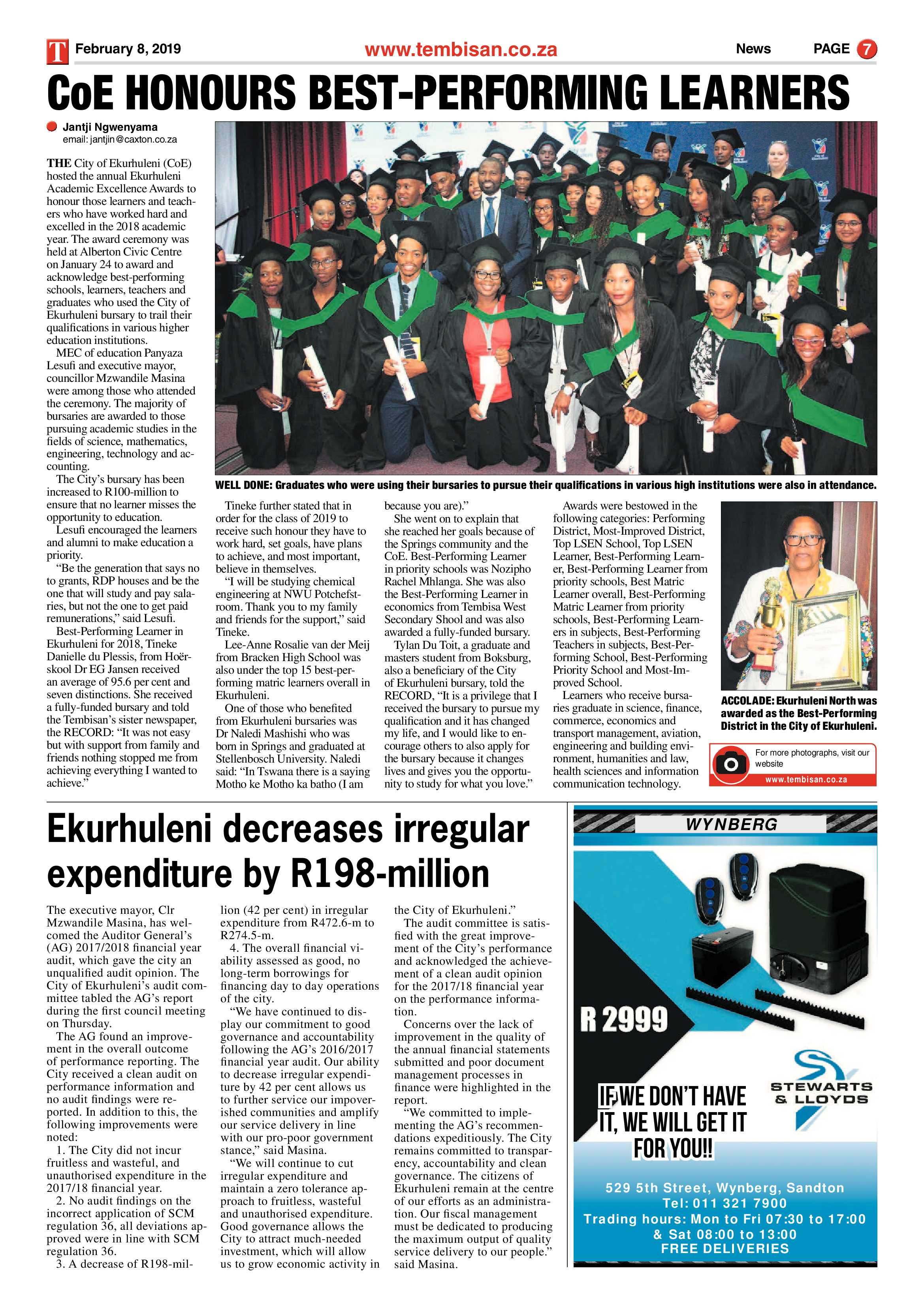 The Tembisan 11 February 2019 page 7