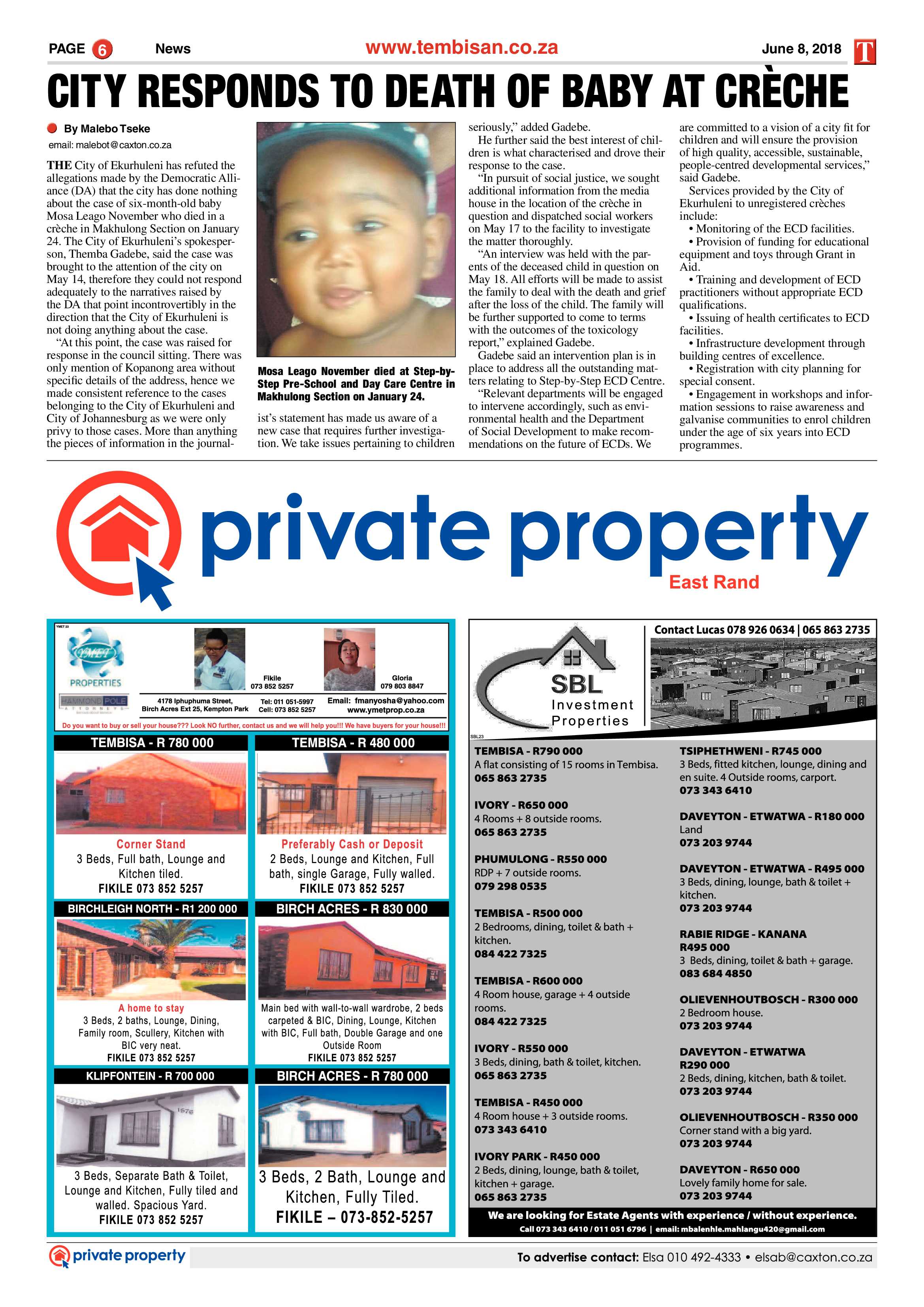The Tembisan 11 June 2018 page 6