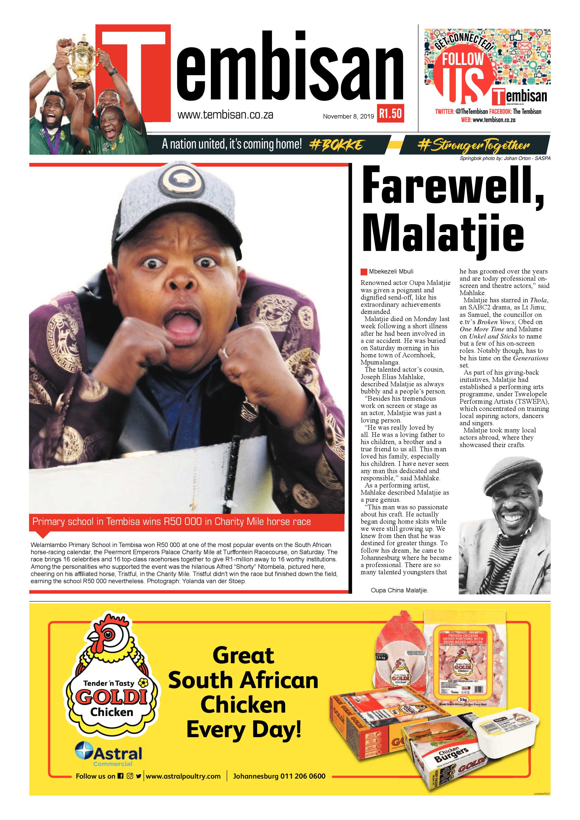 The Tembisan 11 November 2019 page 1