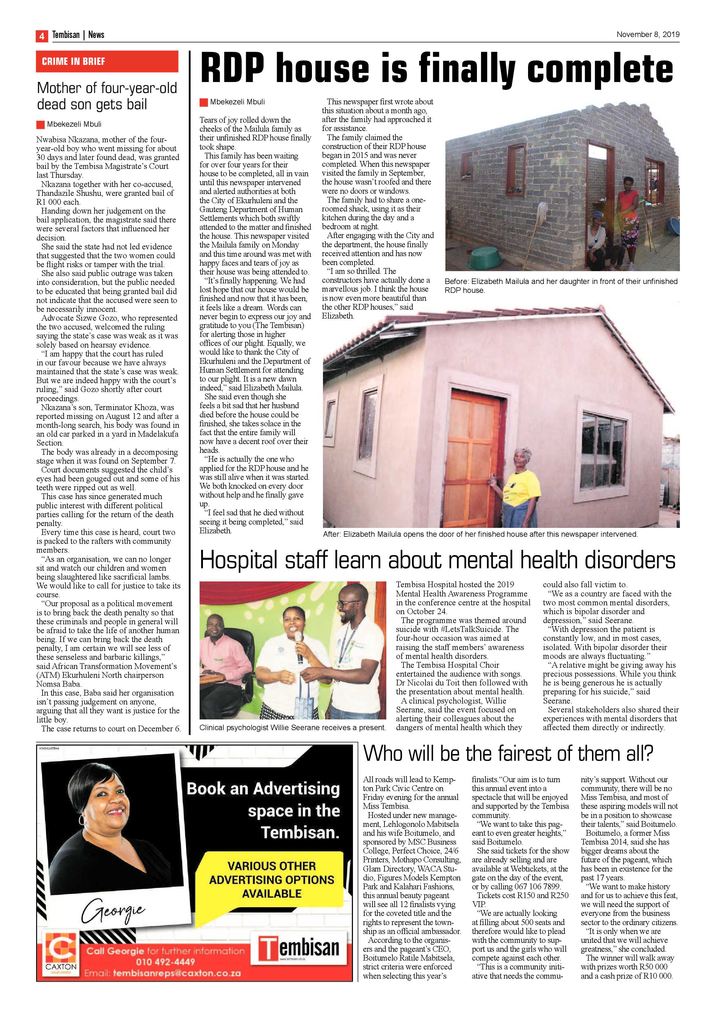 The Tembisan 11 November 2019 page 4