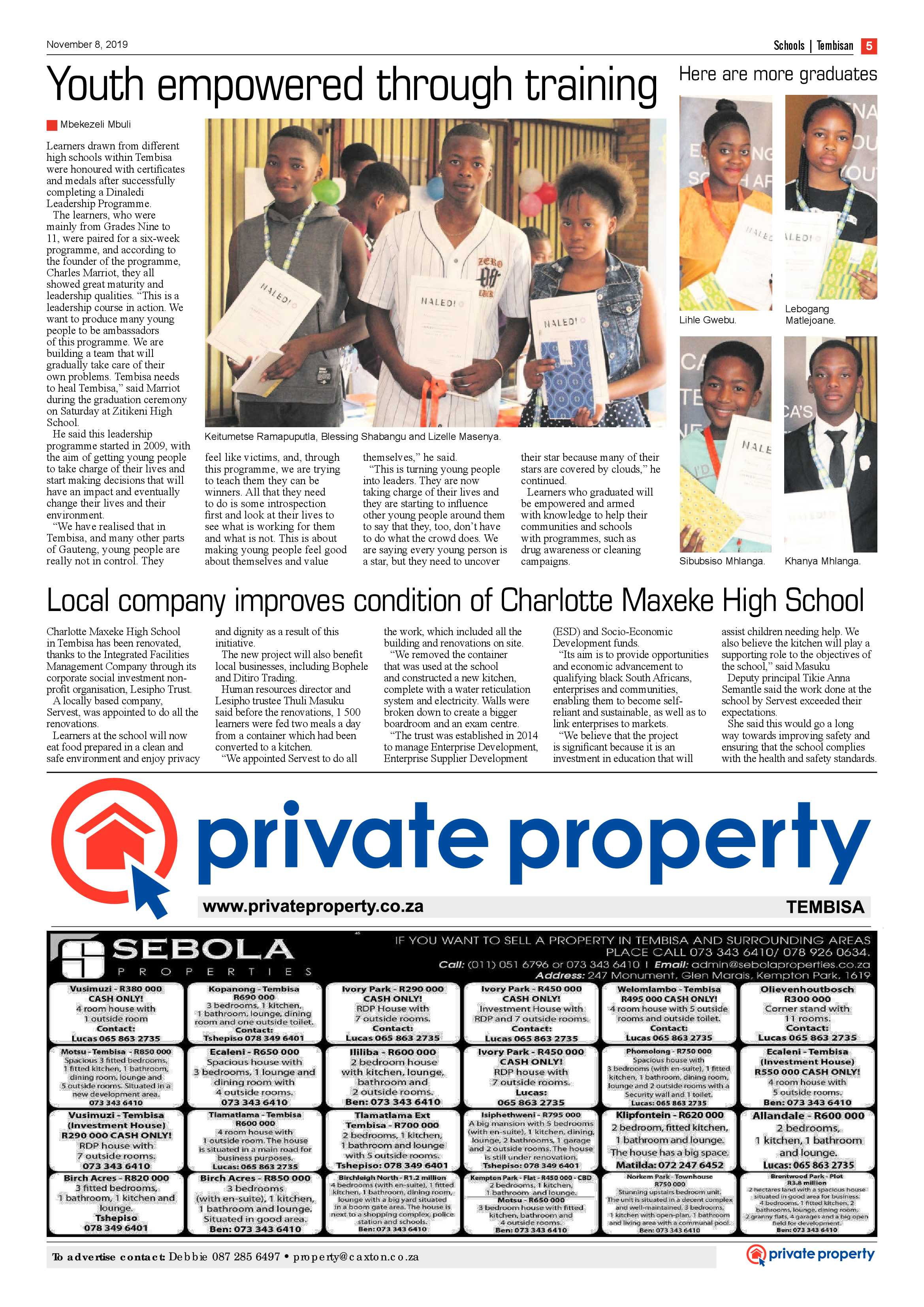 The Tembisan 11 November 2019 page 5