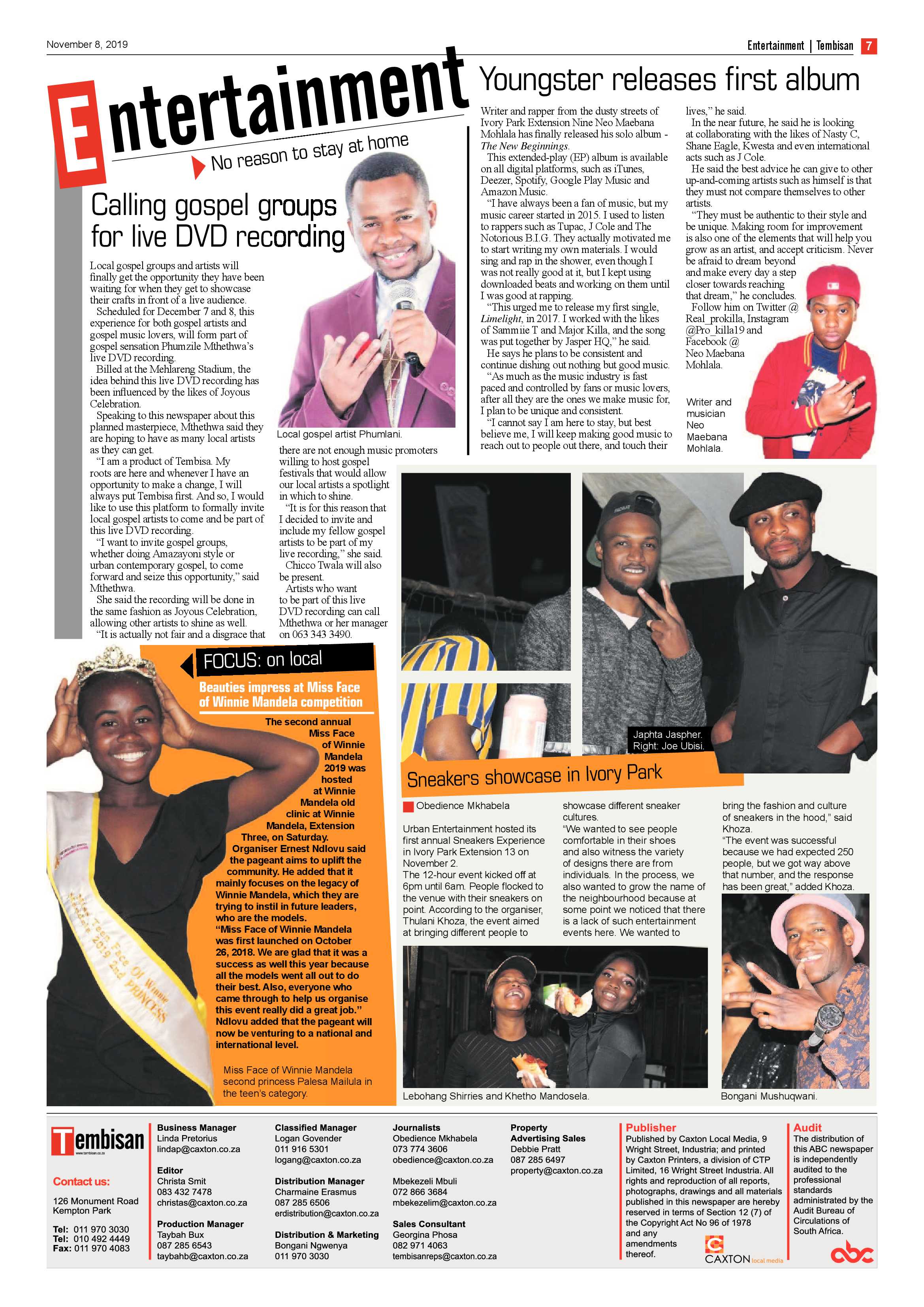 The Tembisan 11 November 2019 page 7
