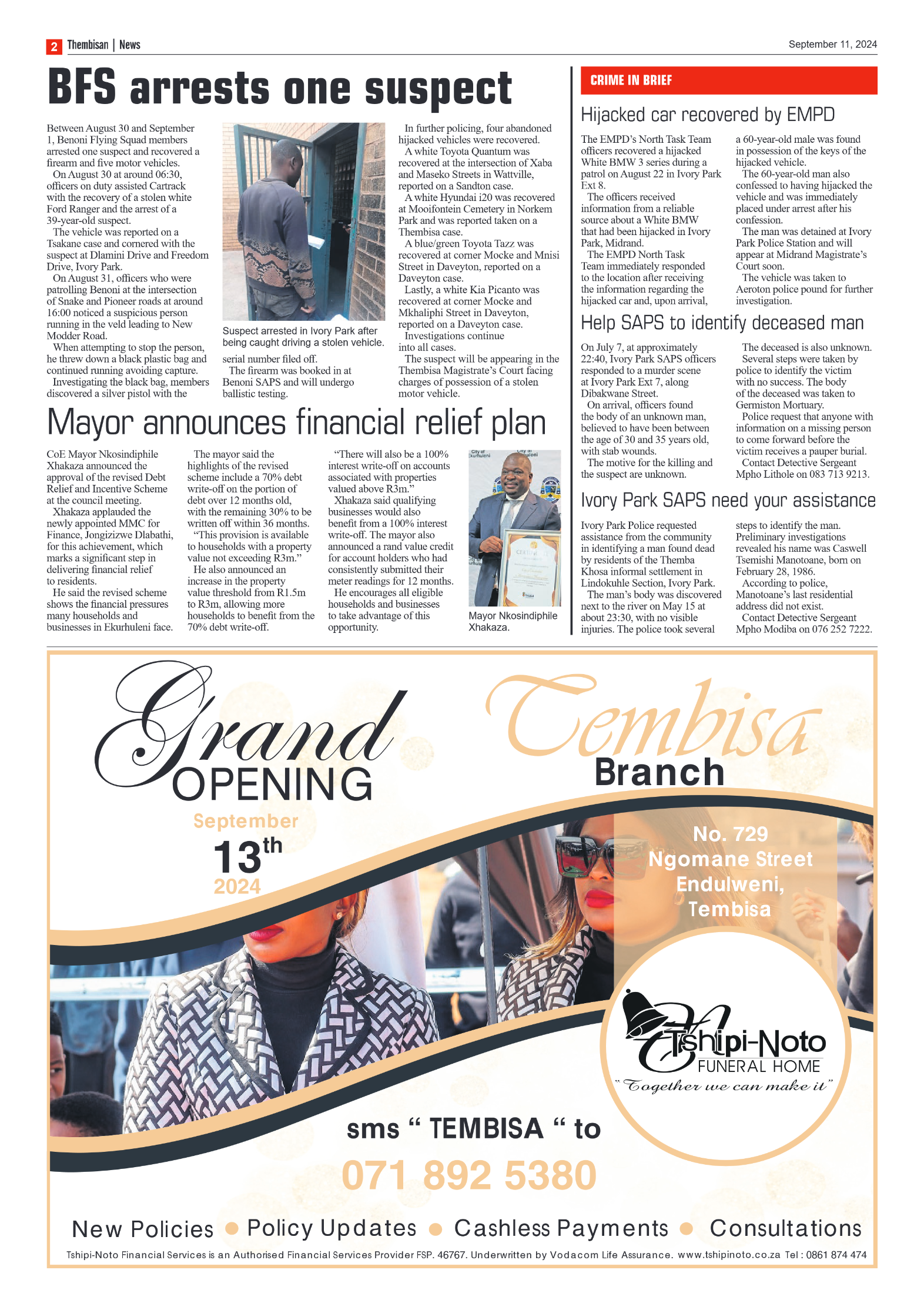 The Tembisan 11 September 2024 page 2