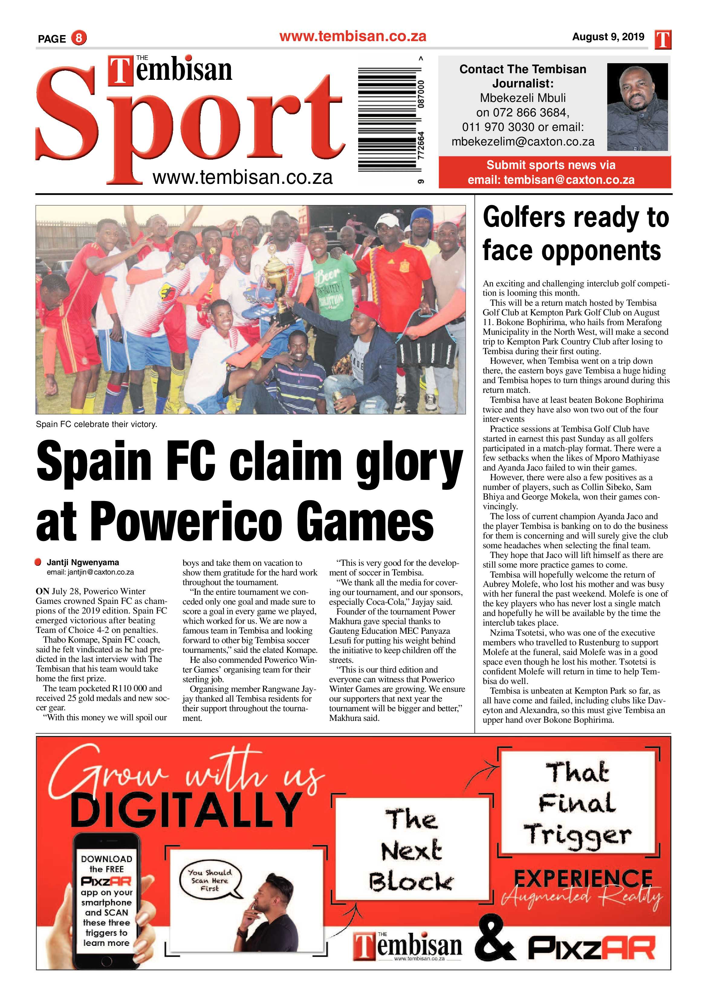 The Tembisan 12 August 2019 page 8