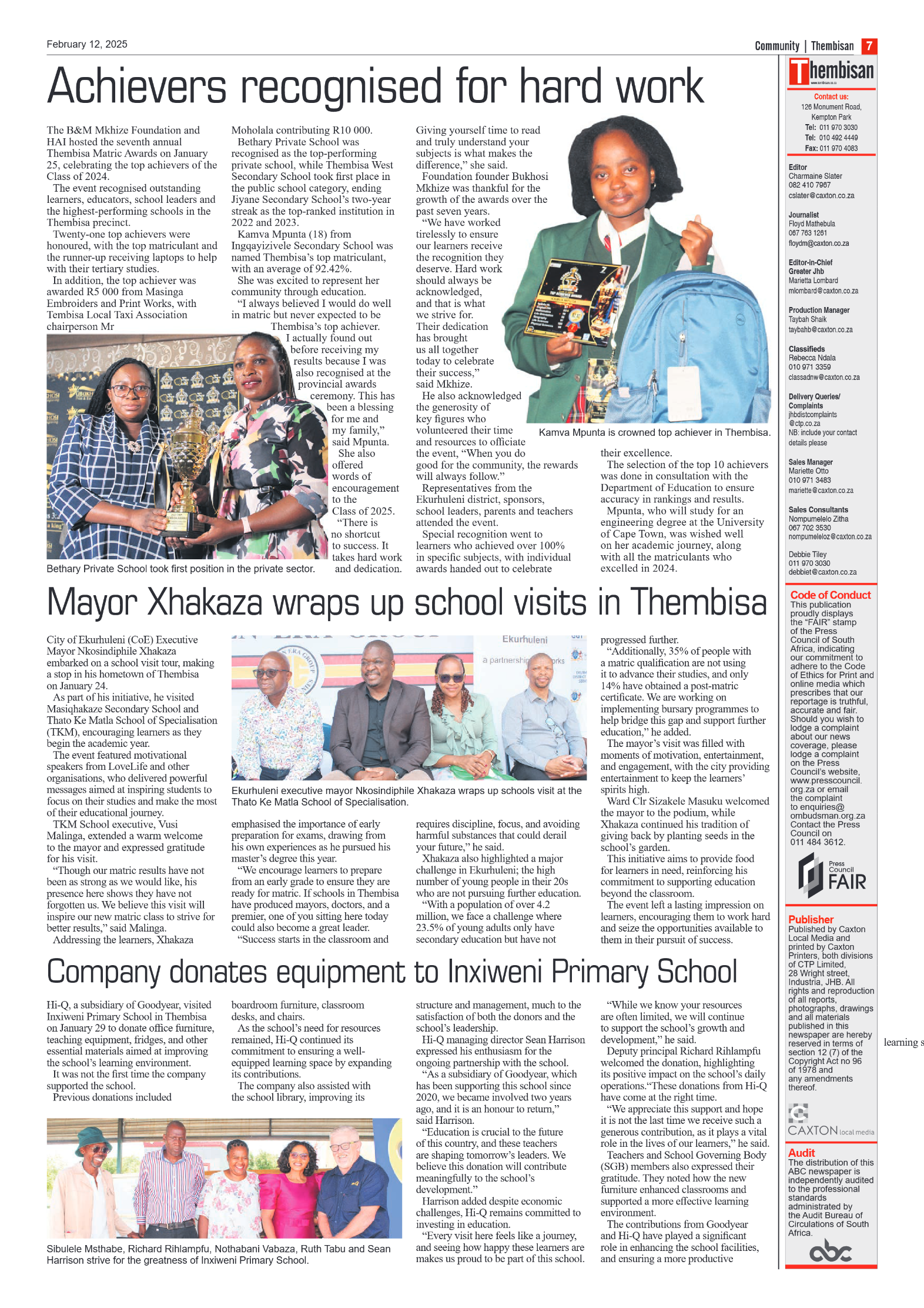 The Tembisan 12 February 2025 page 7