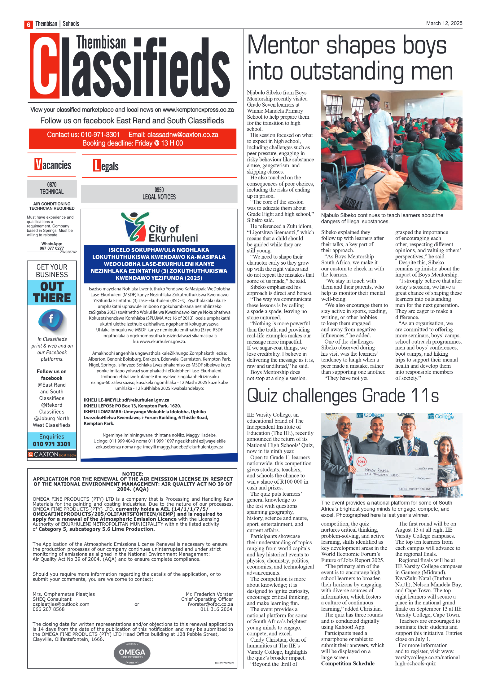 The Tembisan 12 March 2025 page 6