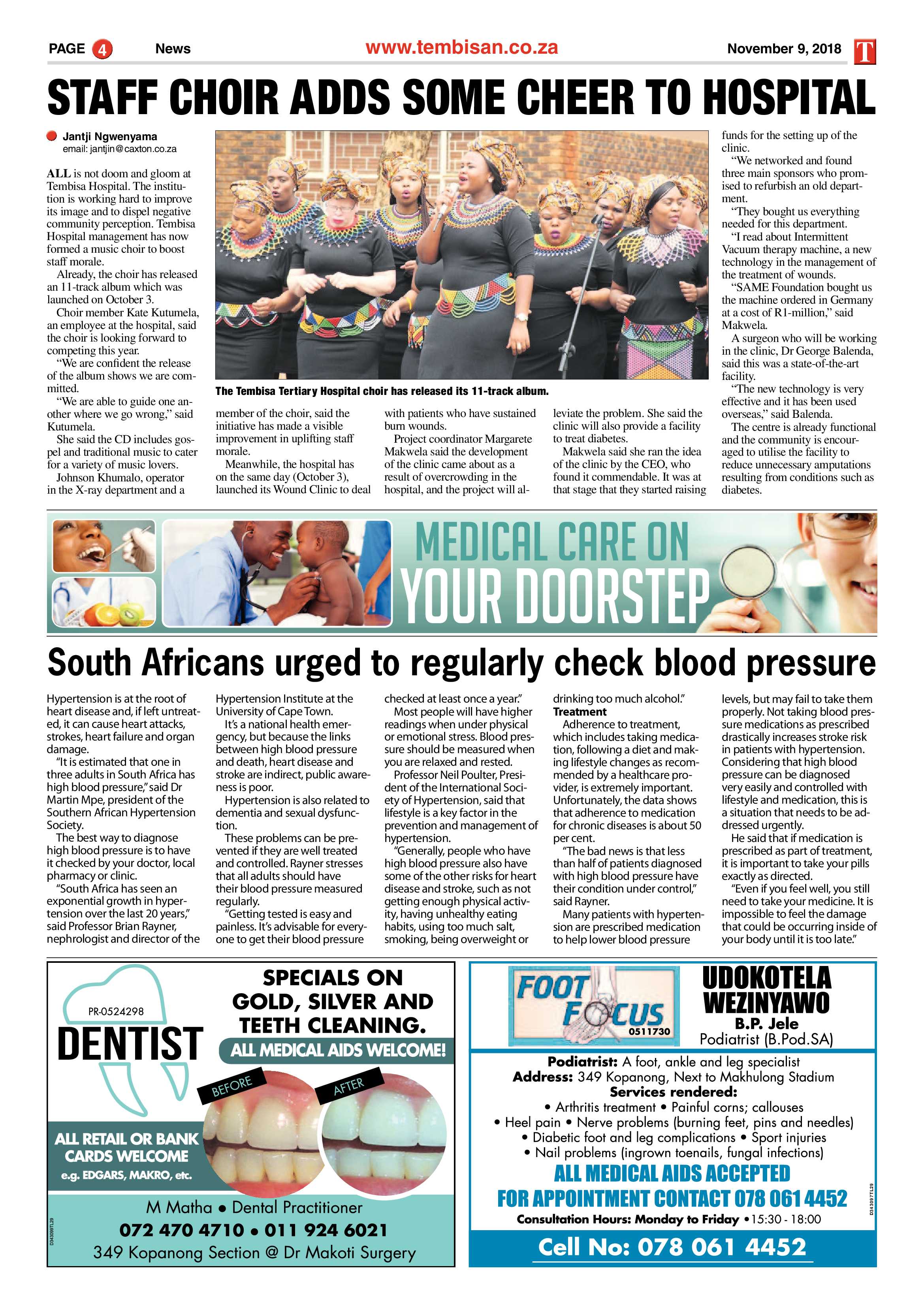 The Tembisan 12 November 2018 page 4