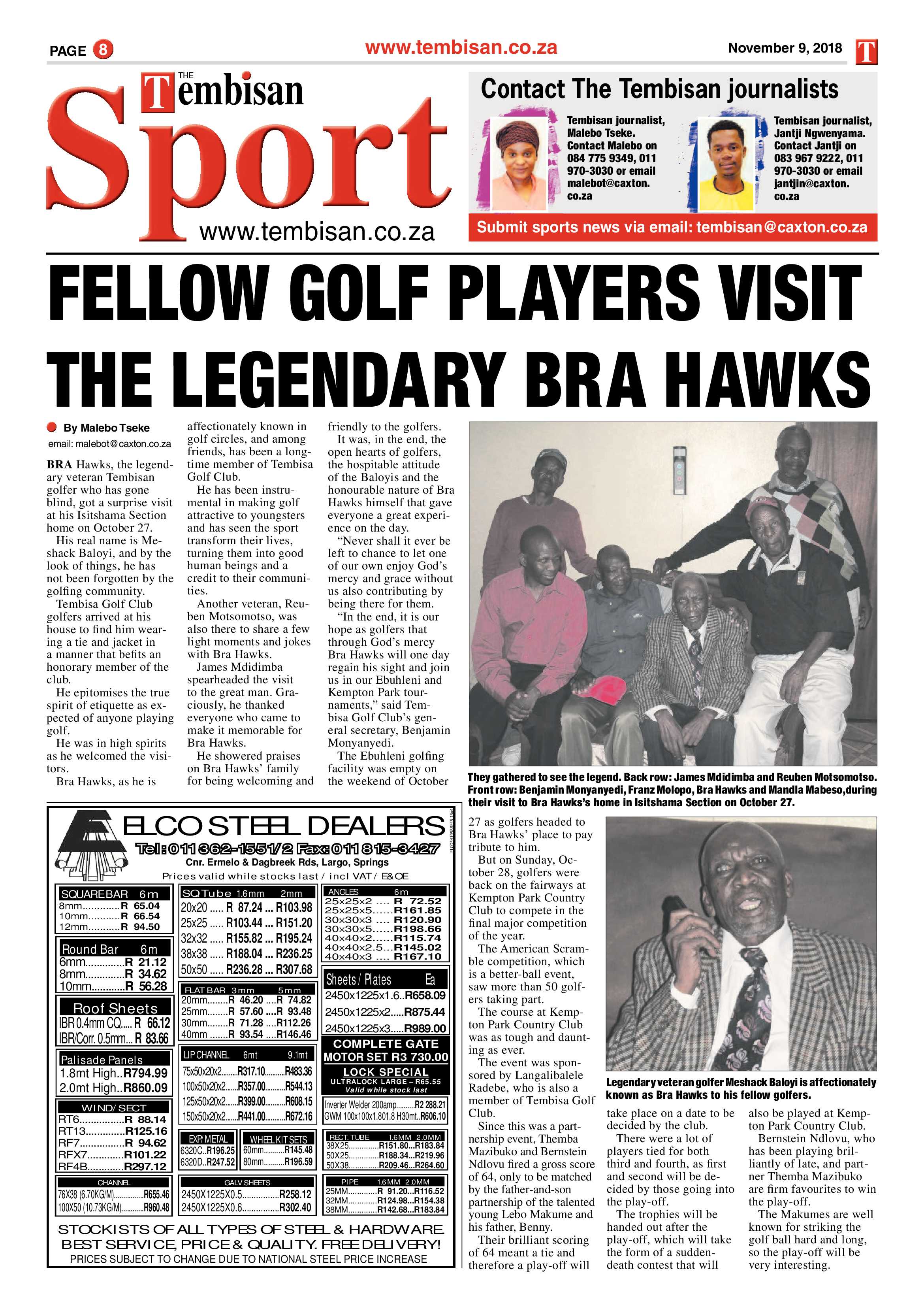 The Tembisan 12 November 2018 page 8