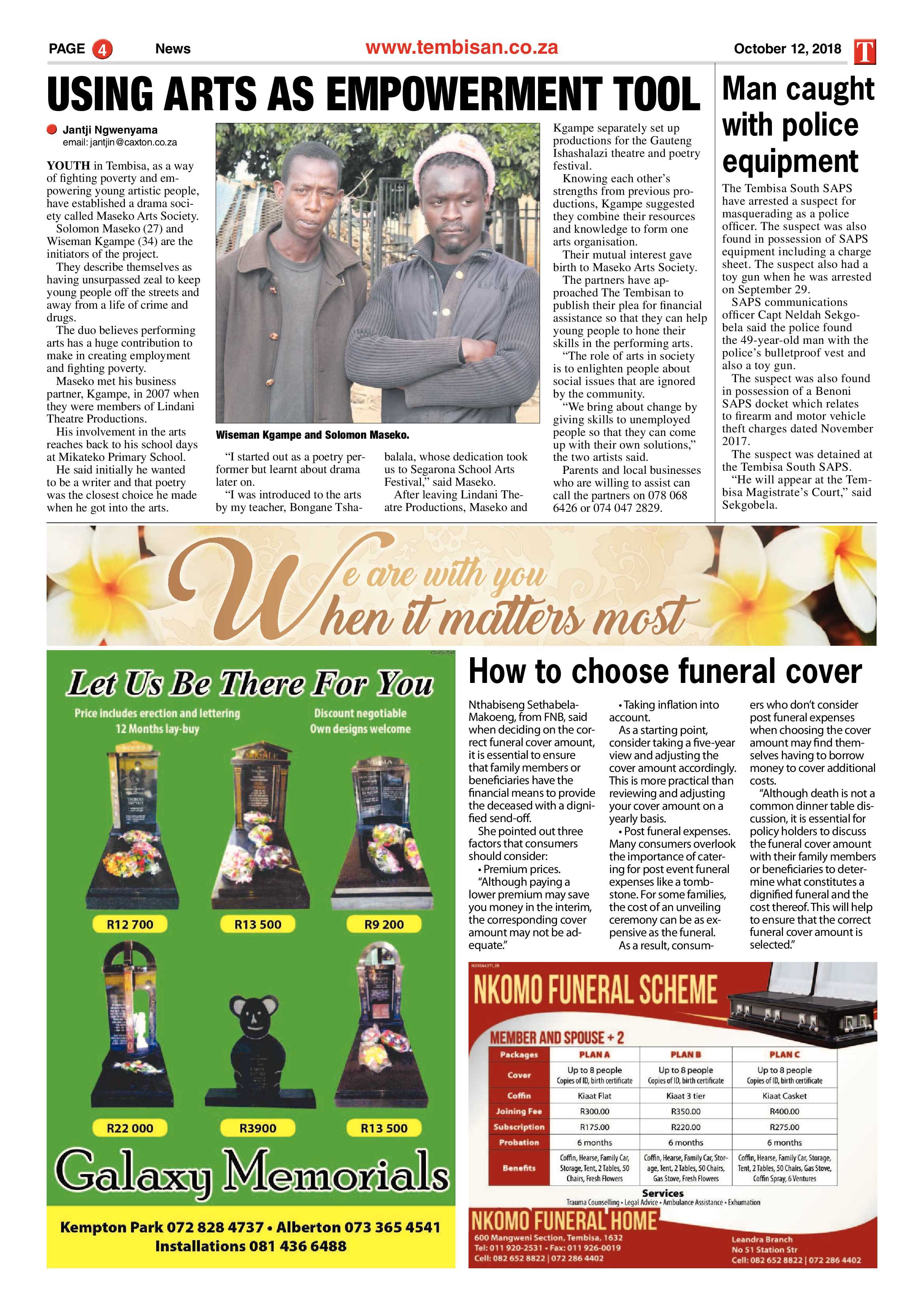 The Tembisan 12 October 2018 page 4