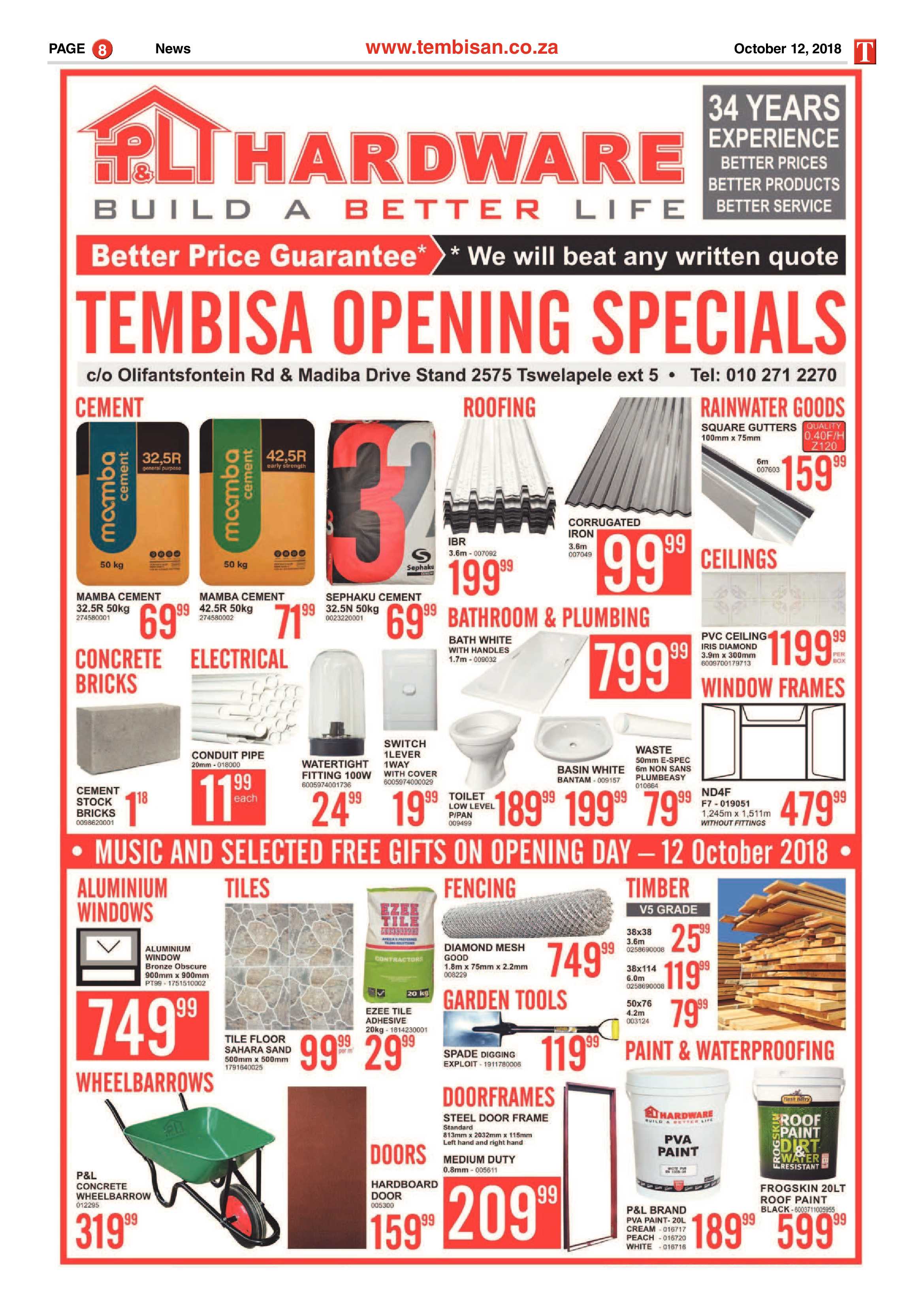 The Tembisan 12 October 2018 page 8