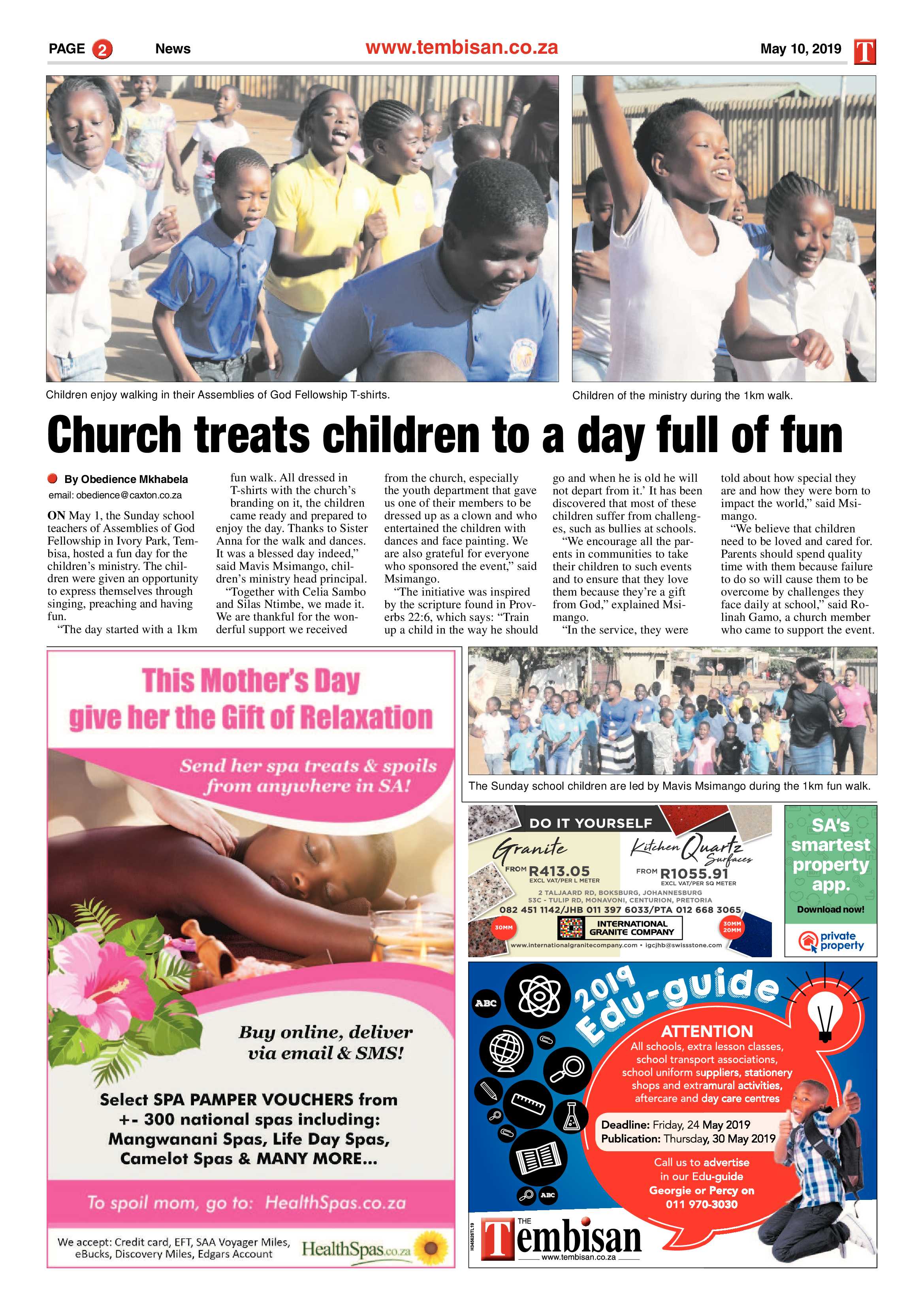 The Tembisan 13 May 2019 page 2