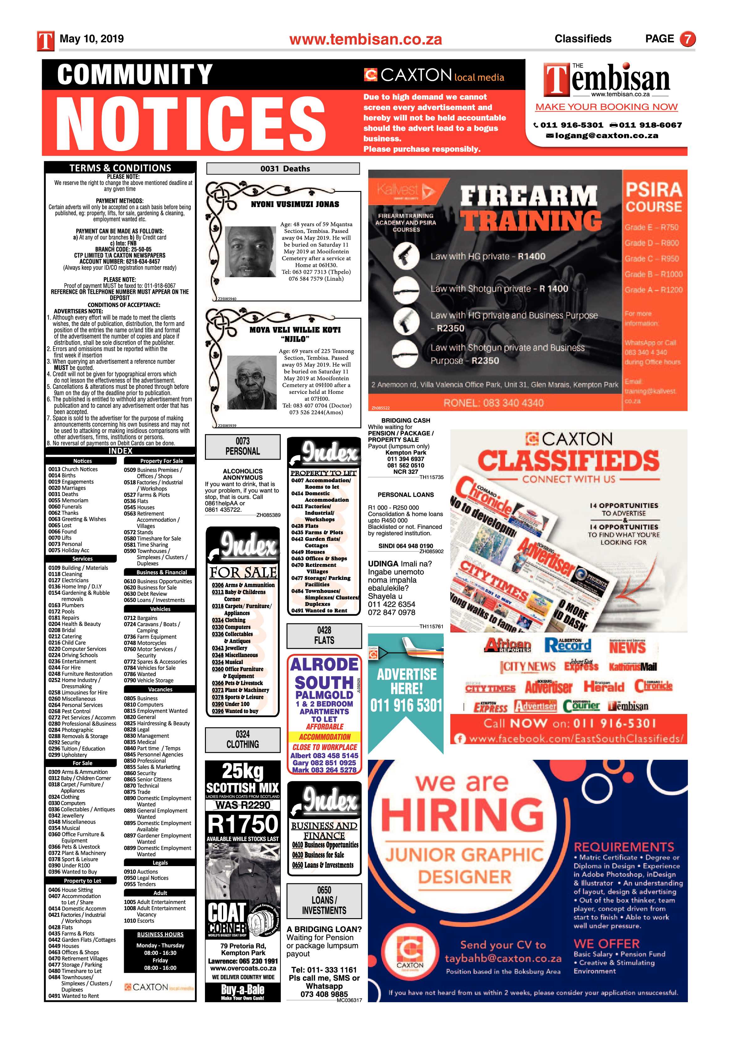 The Tembisan 13 May 2019 page 7